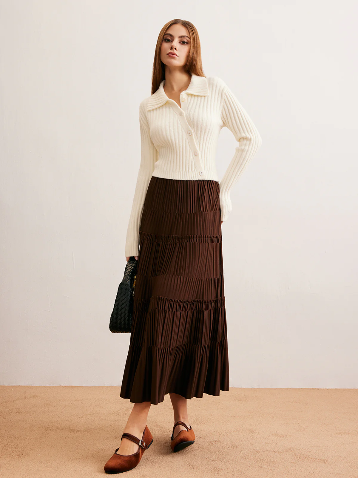 Lettuce Trim Pleated Skirt - Image 6