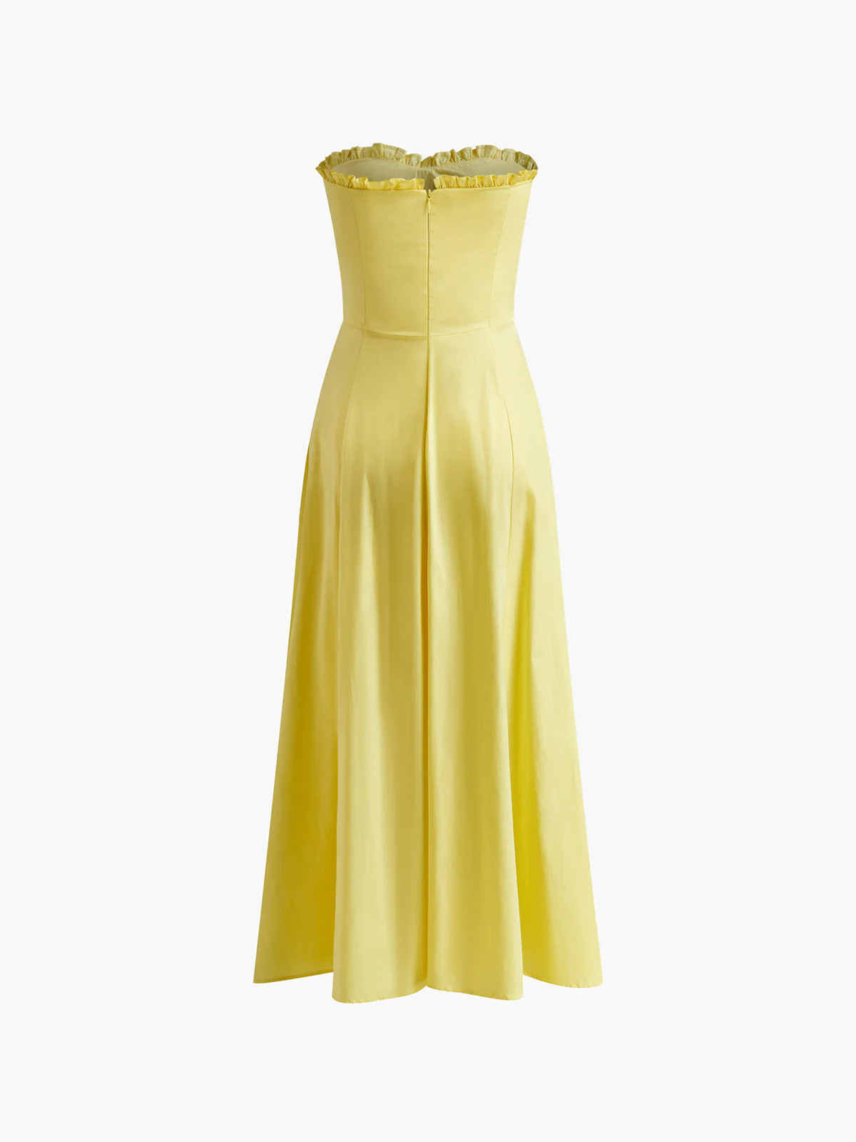 Lettuce Trim Slit Midi Dress - Image 2