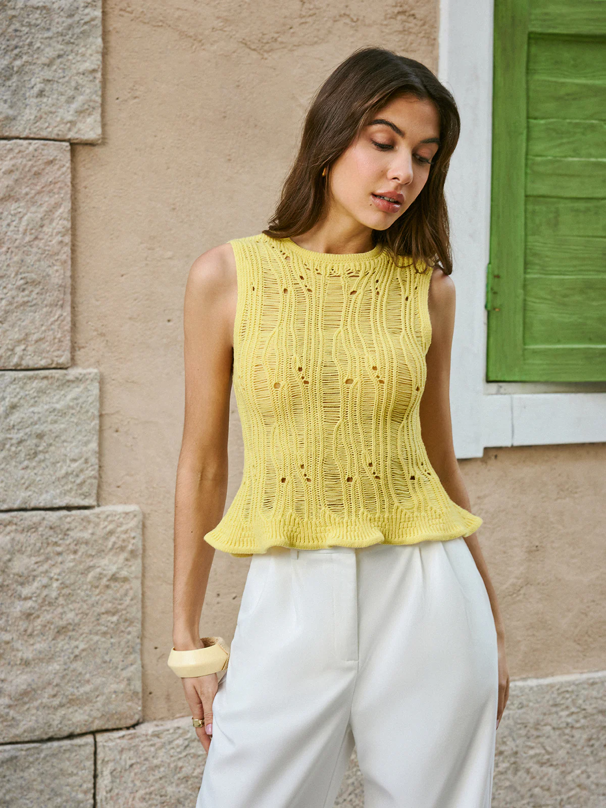 Lettuce Trim Sweater Vest - Image 5
