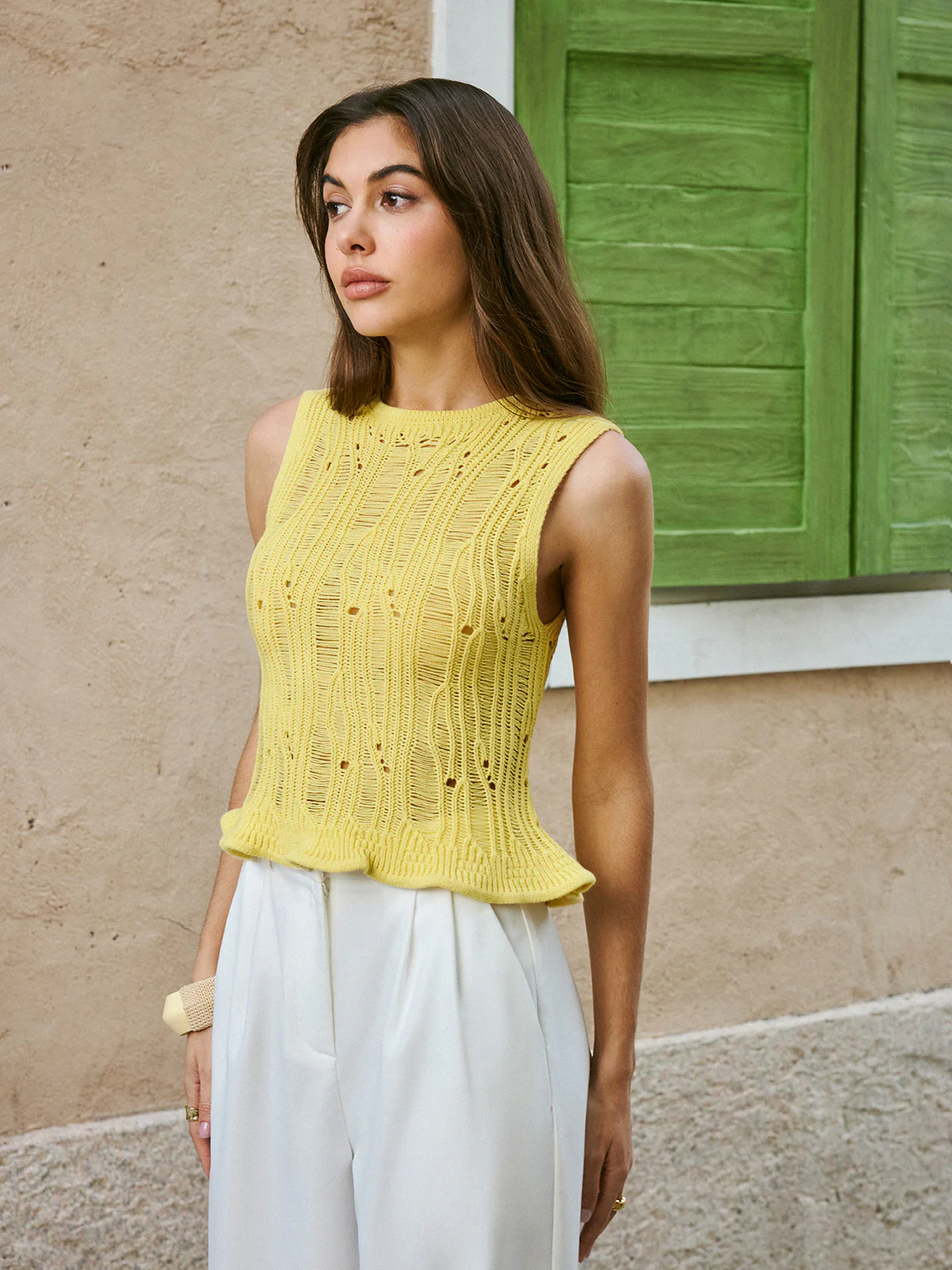 Lettuce Trim Sweater Vest - Image 6