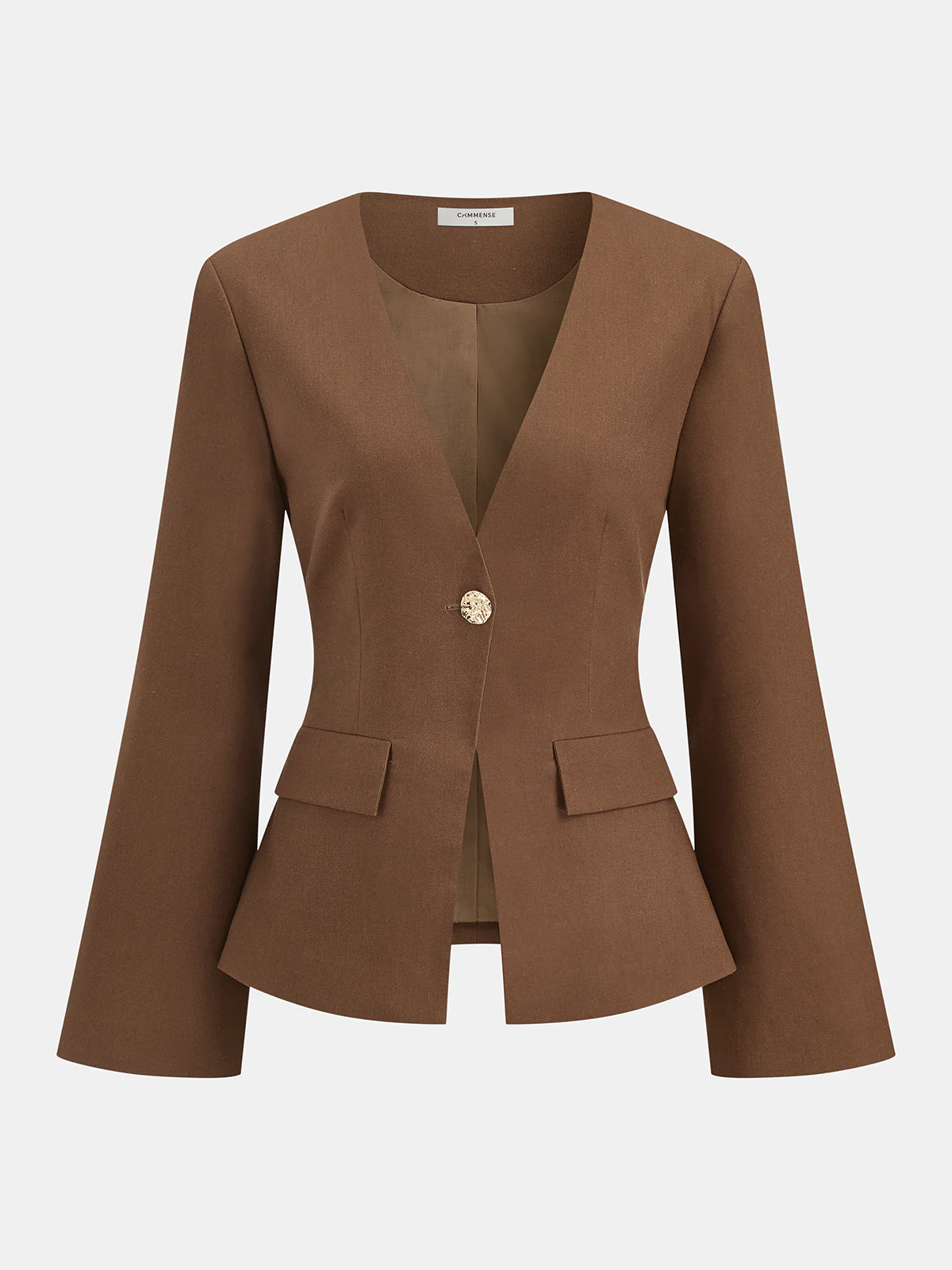 Linen Blend Blazer & Shorts Set - Image 2