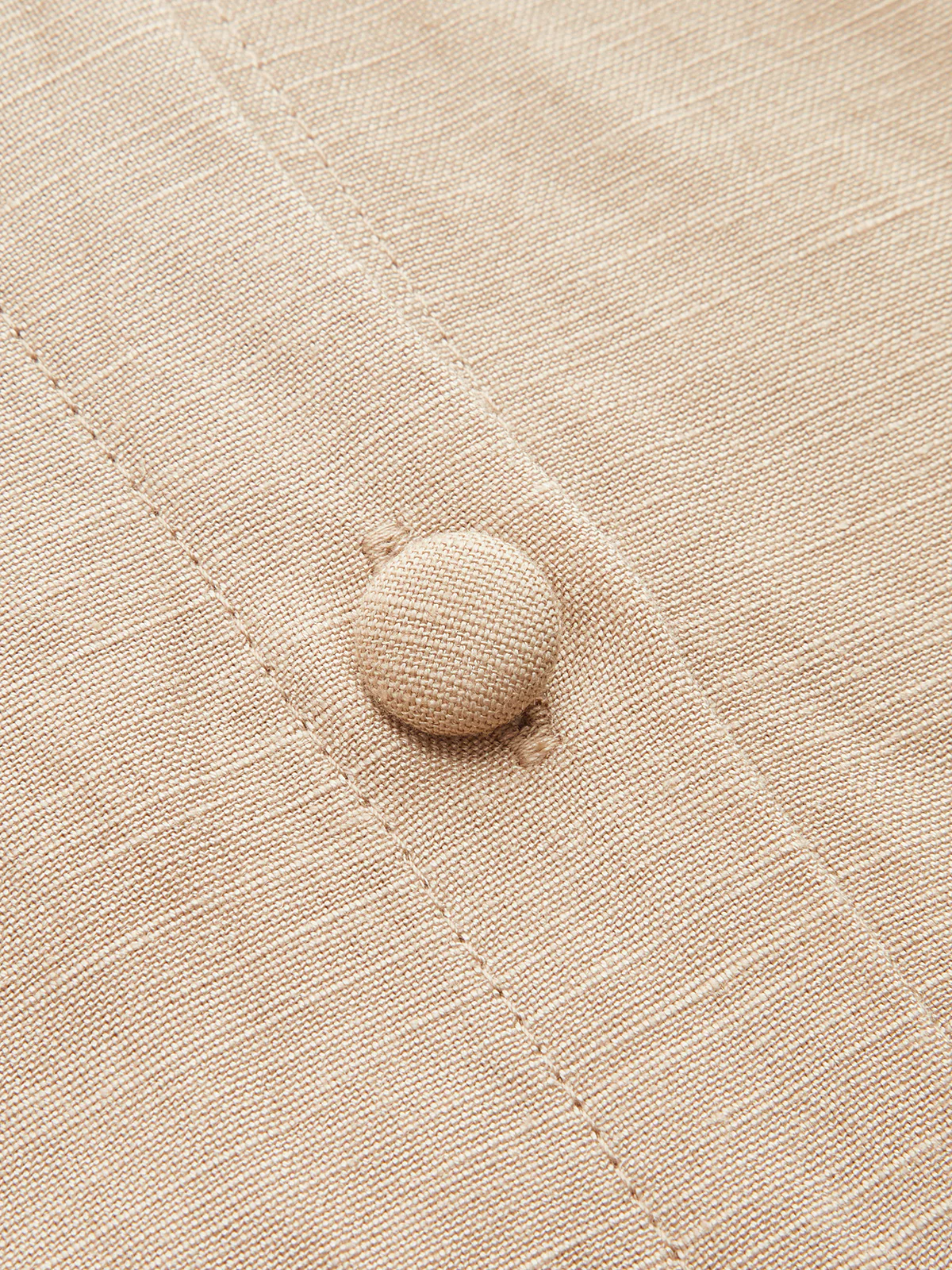 Linen Blend Lace Trim Shirt & Shorts Set - Image 7
