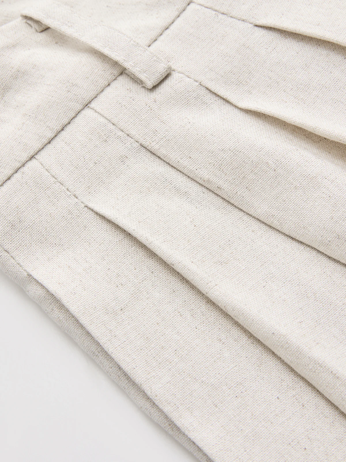 Linen-Blend Pleated Balloon Pants - Image 4