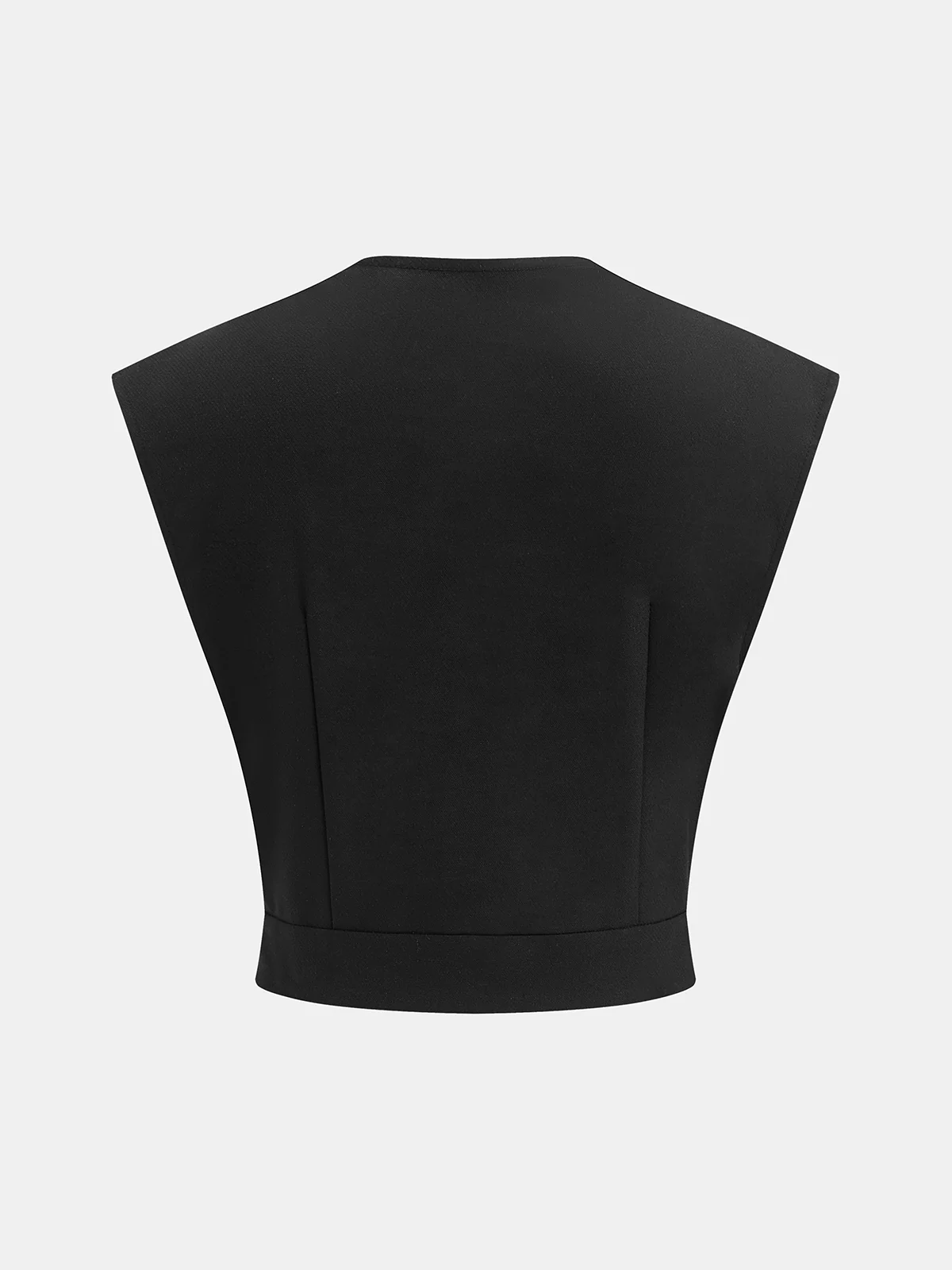 Linen-Blend Pleated Top & Buckle Shorts Set - Image 3