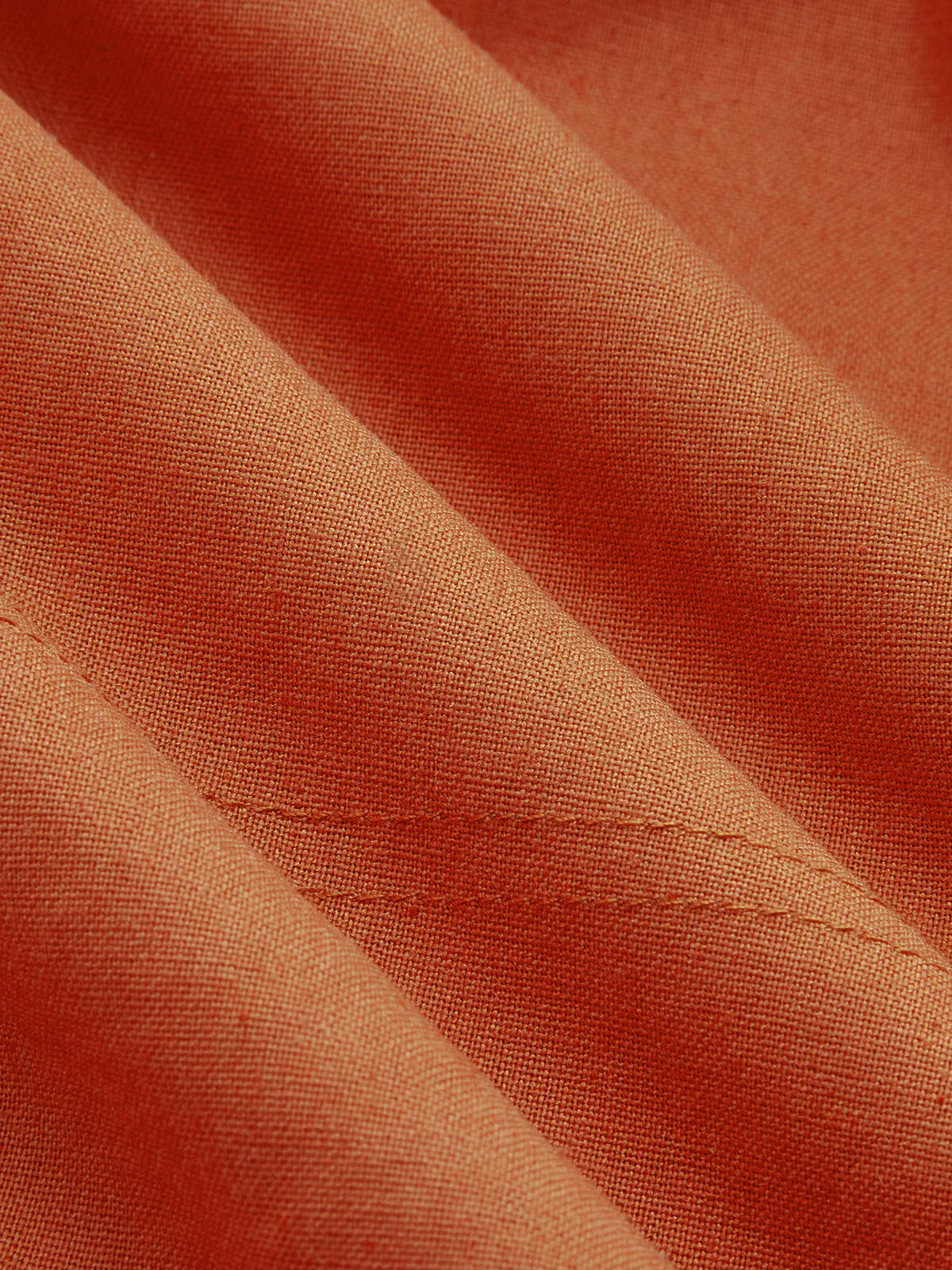 Linen Blend Sleeveless Button Tie-Waist Shirt Dress - Image 4
