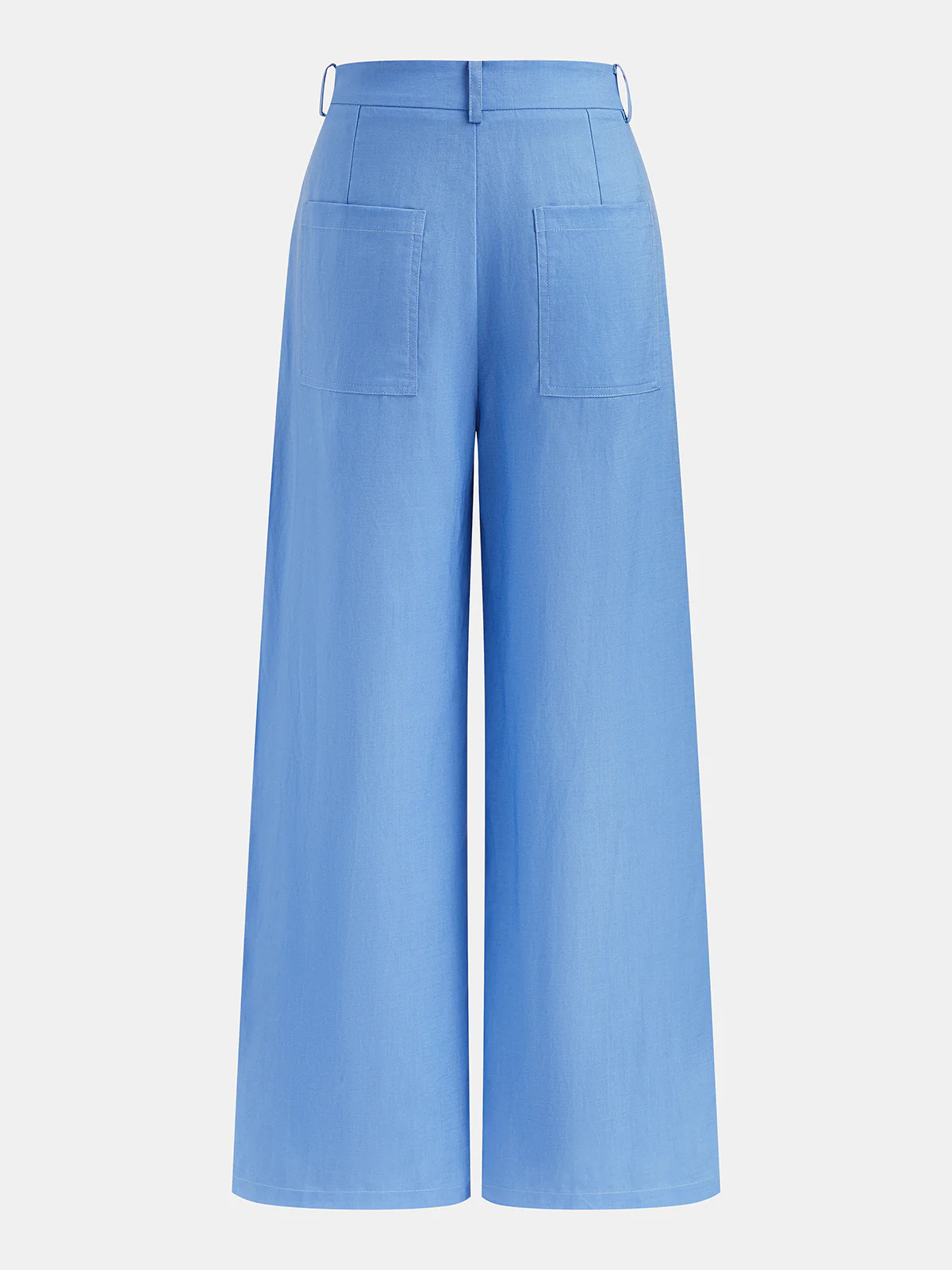 Linen-Blend Strapless Peplum Top & Pants Set - Image 5
