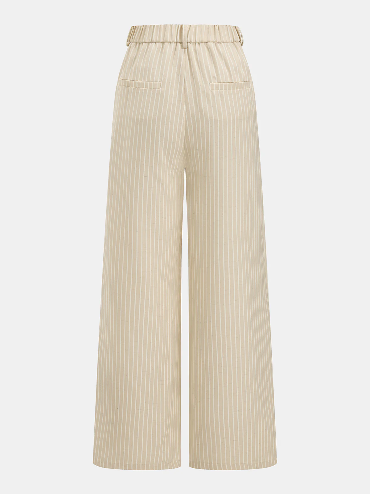 Linen-Blend Striped Crop Top & Pants Set - Image 6