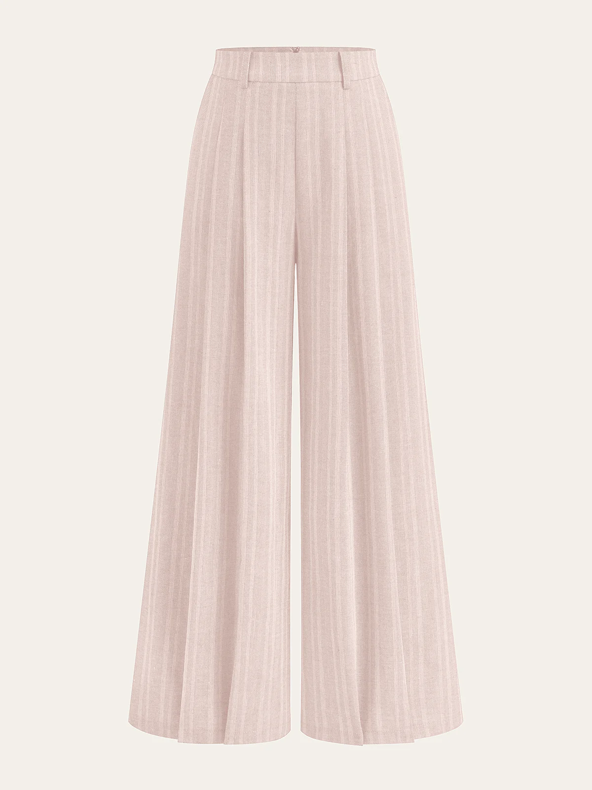Linen Blend Wide-Leg Pants - Image 6