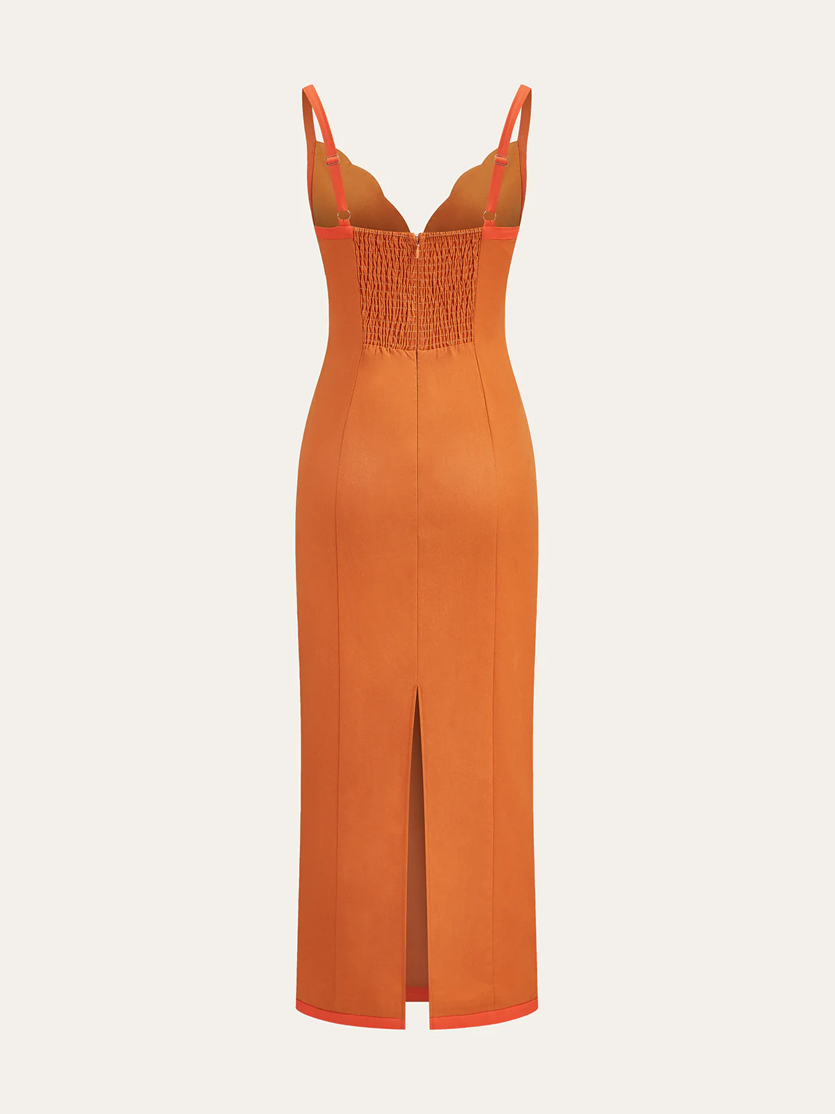 Linen & Cotton Contrast Trim Maxi Dress - Image 2