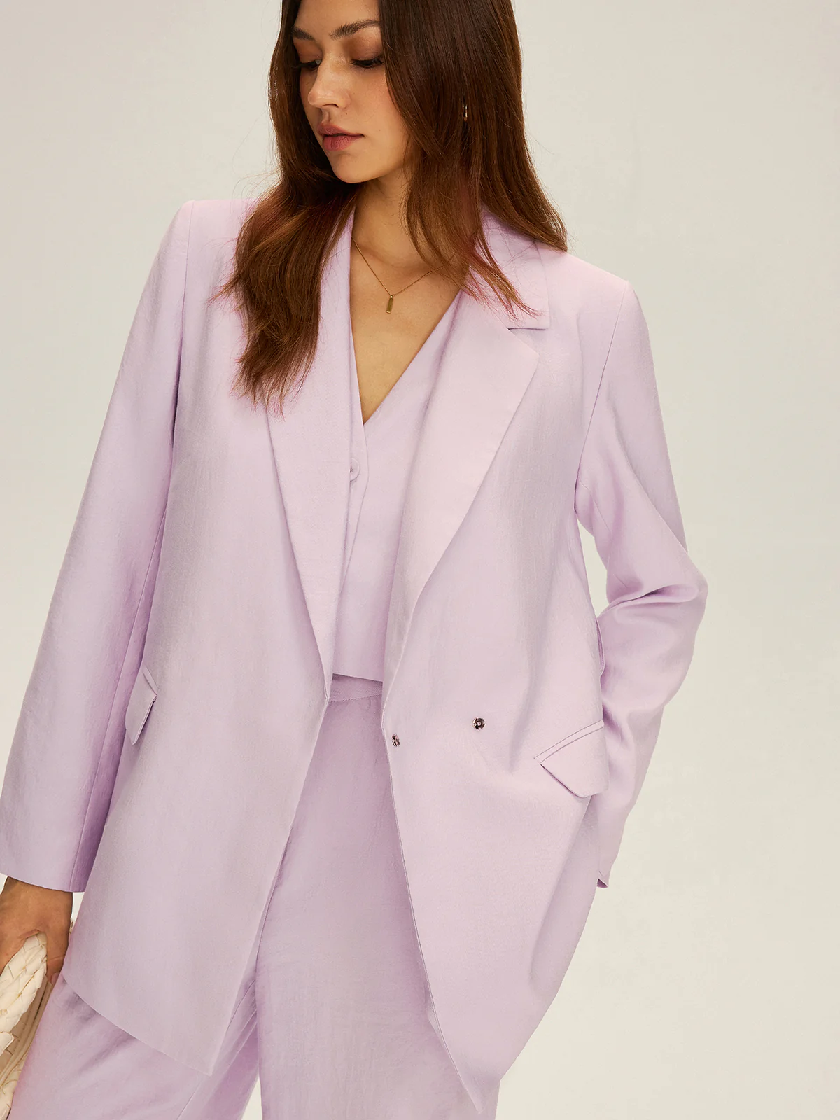Long Sleeve Belted Blazer - Image 2