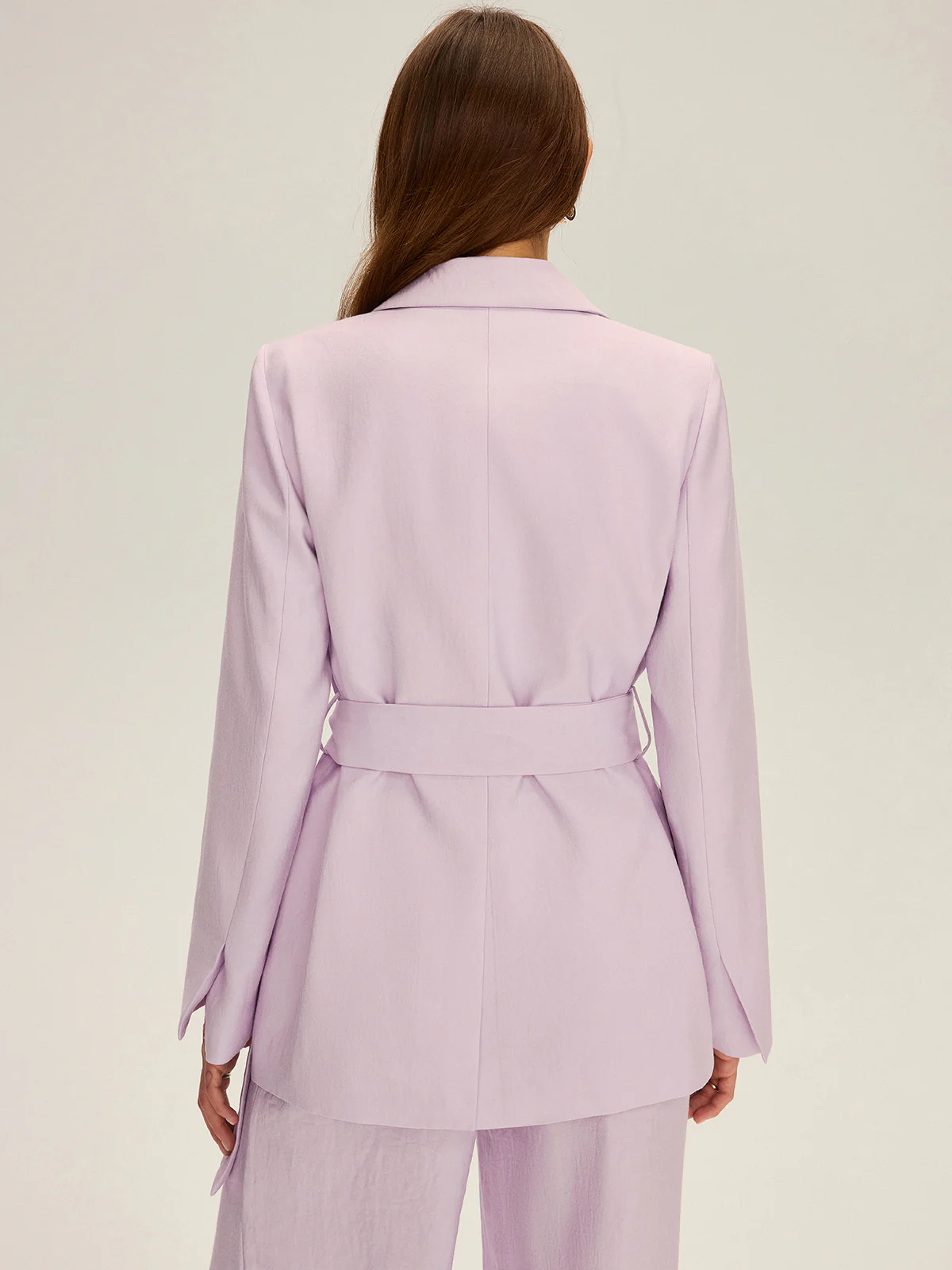 Long Sleeve Belted Blazer - Image 4