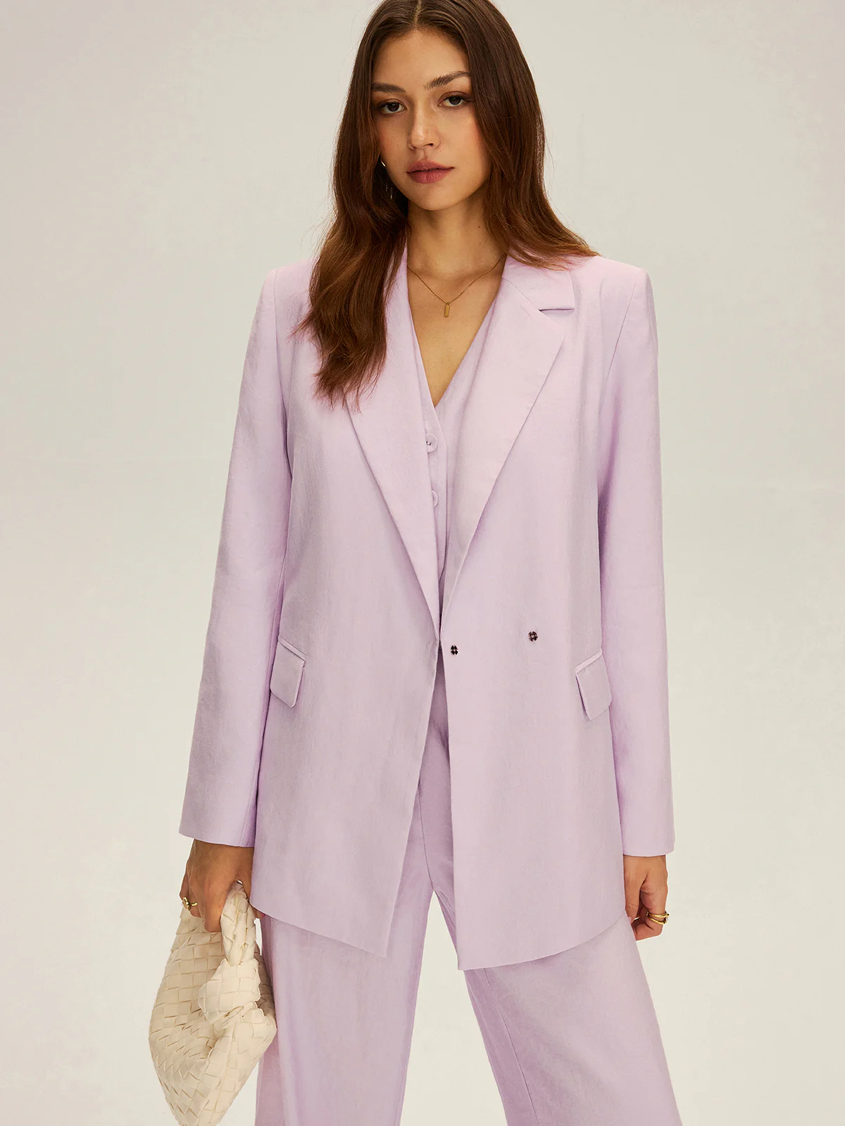 Long Sleeve Belted Blazer - Image 5