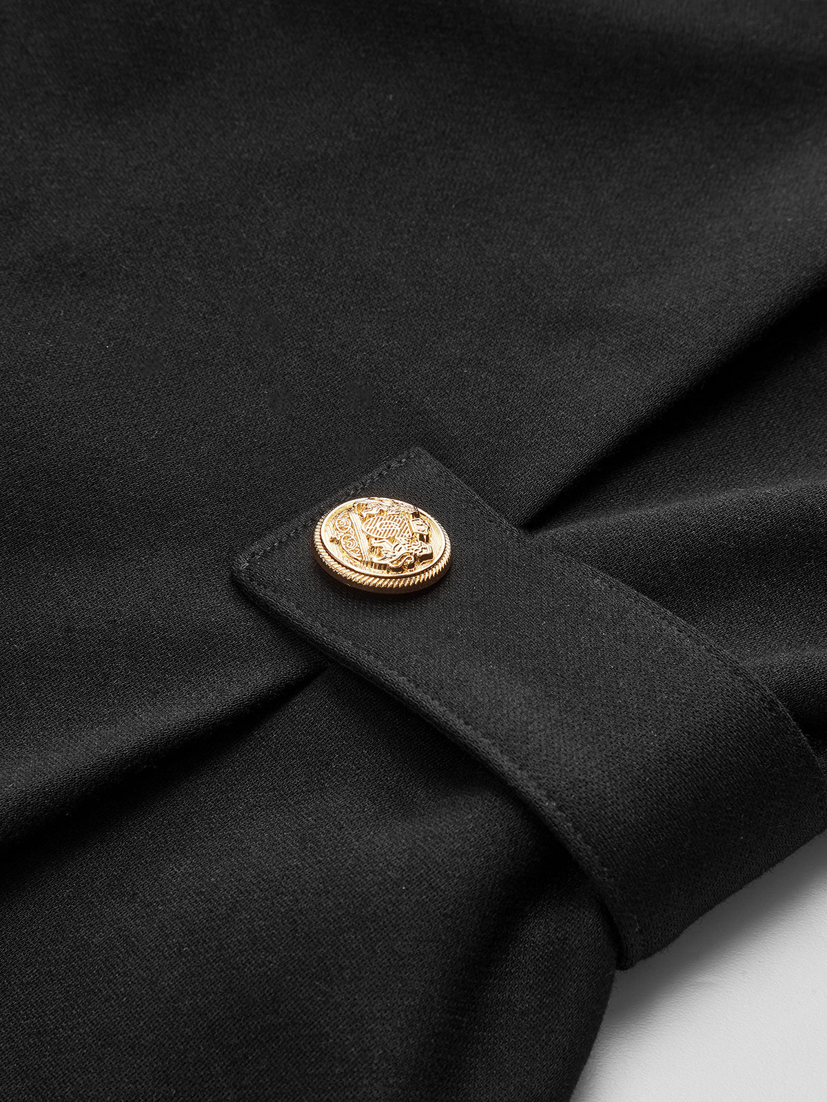 Long Sleeve Fitted Waist Button Blouse - Image 3