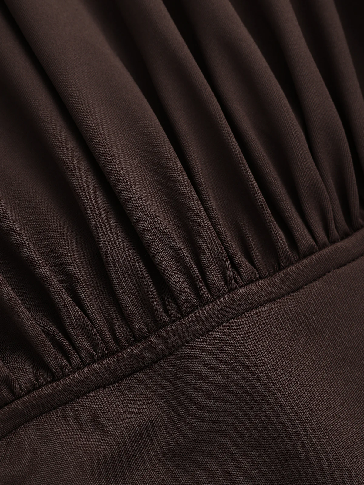 Long-Sleeve Ruched Waist Mermaid Maxi Dress - Image 5