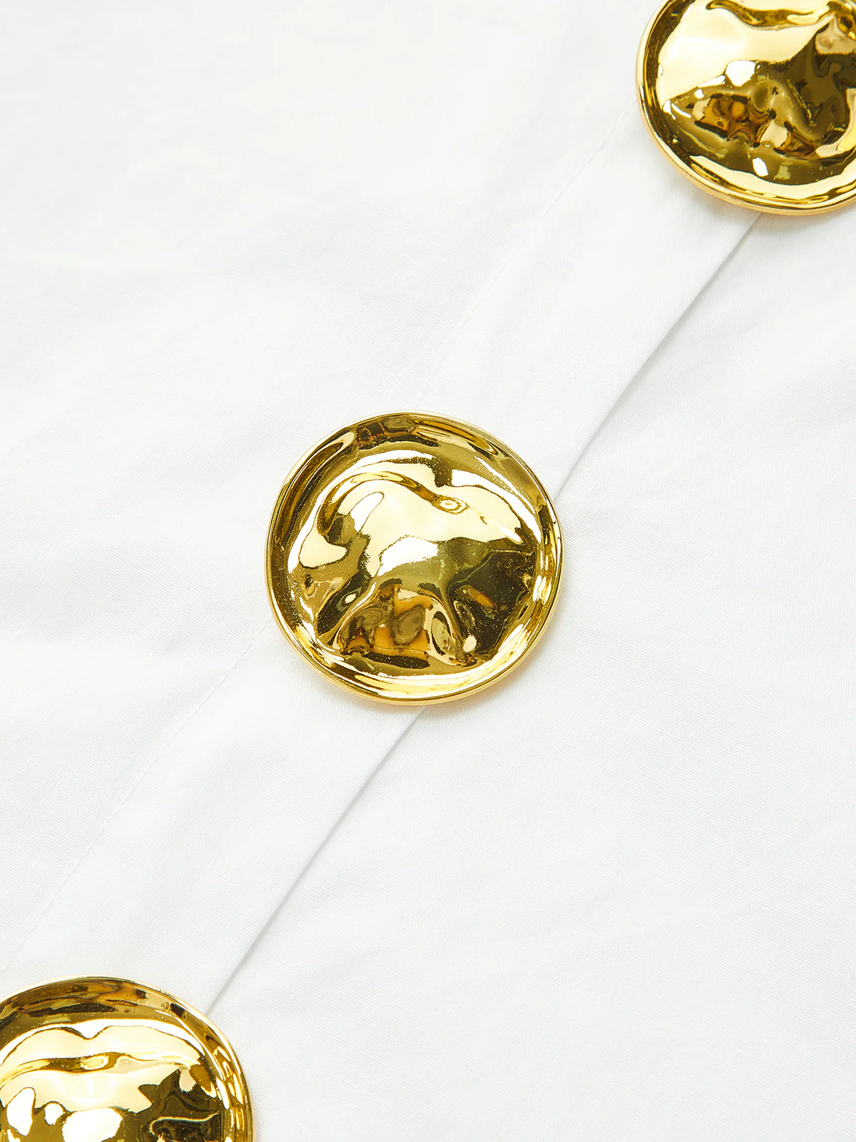 Long-Sleeved Shirt with Gold Buttons - Image 3