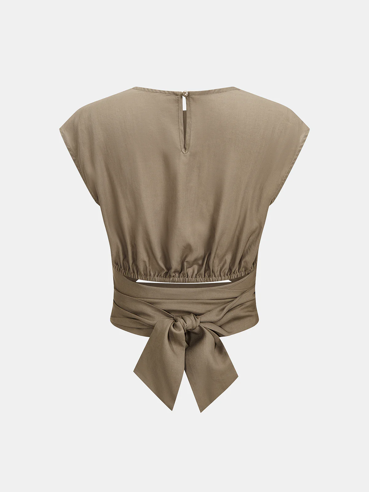 Lyocell Twist-Front Cut-Out Top - Image 3