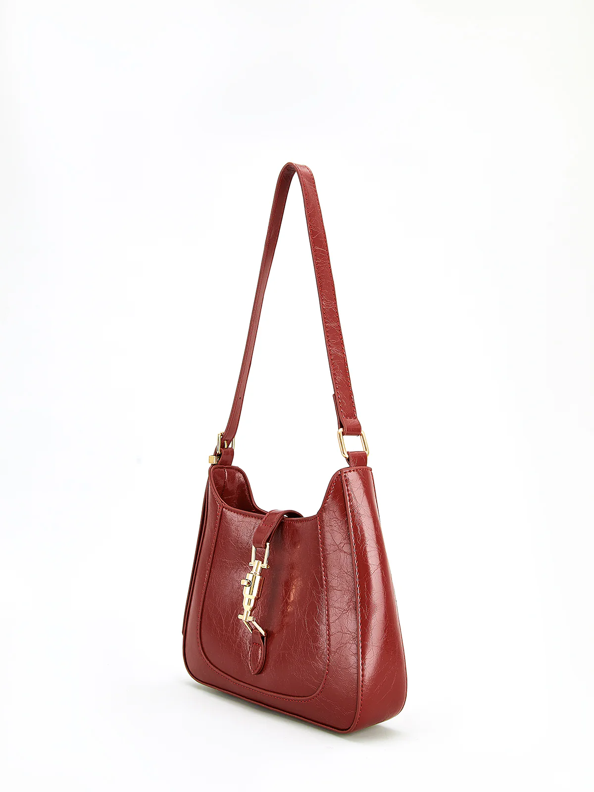 Magnet Closure Zipper Shoulder Bag - Image 3