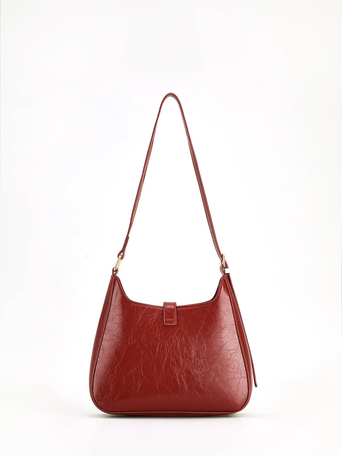 Magnet Closure Zipper Shoulder Bag - Image 6