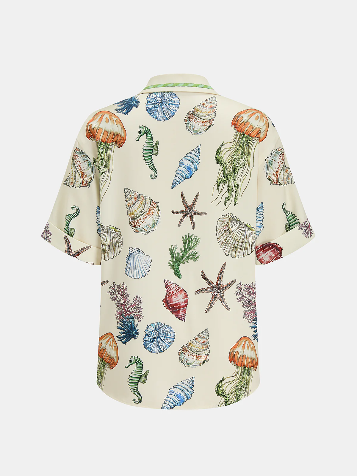 Marine Print Shirt & Drawstring Shorts Set - Image 6