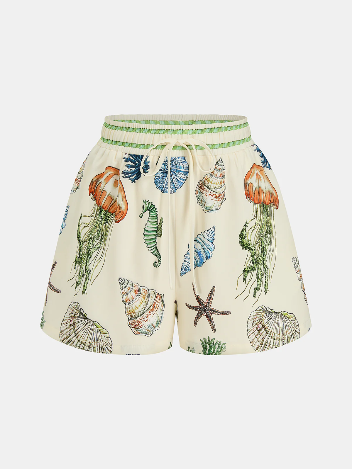 Marine Print Shirt & Drawstring Shorts Set - Image 7