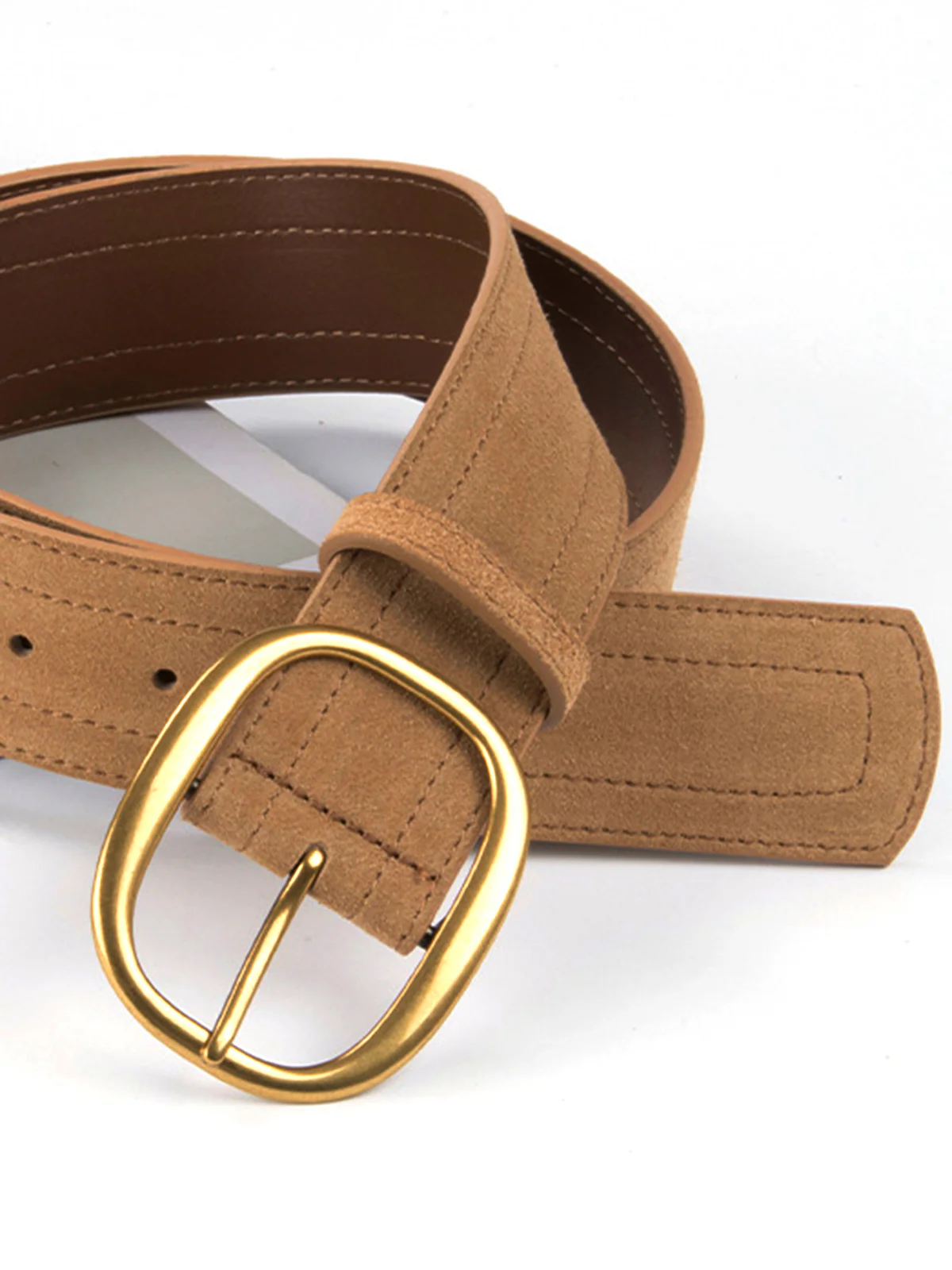 Matte Golden Buckle Belt - Image 2