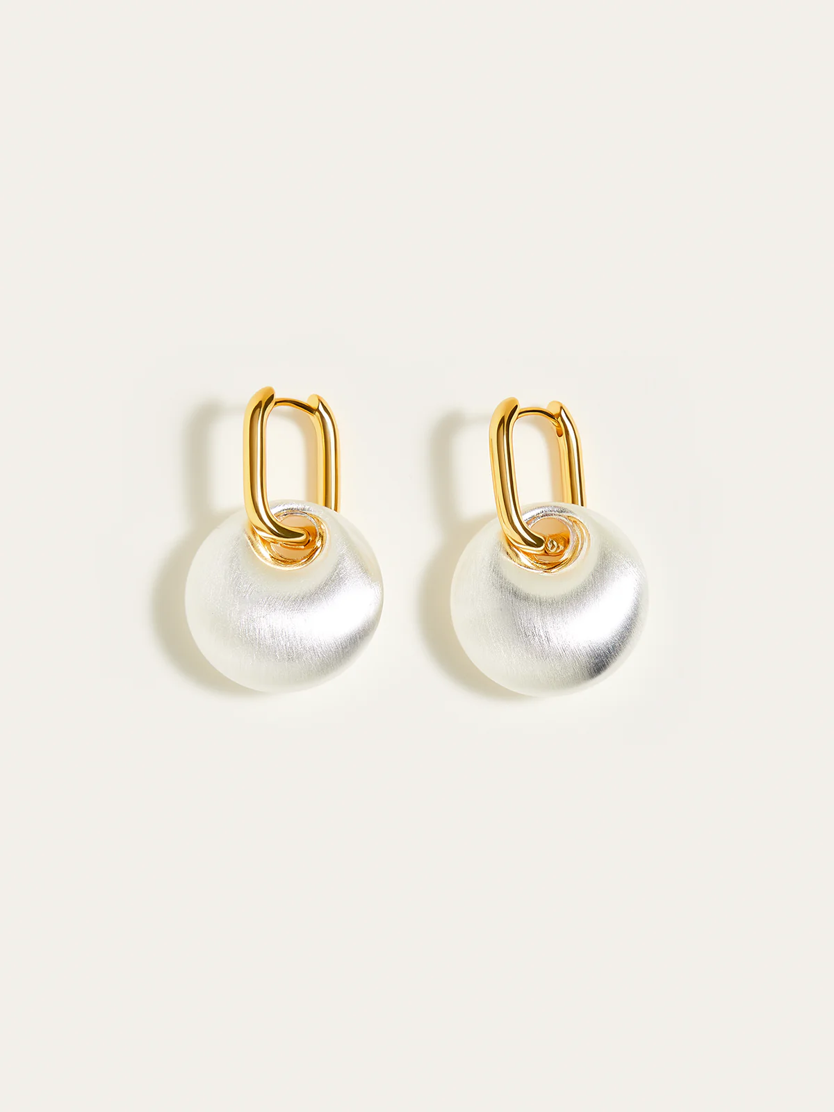 Matte Pearl Drop Earrings