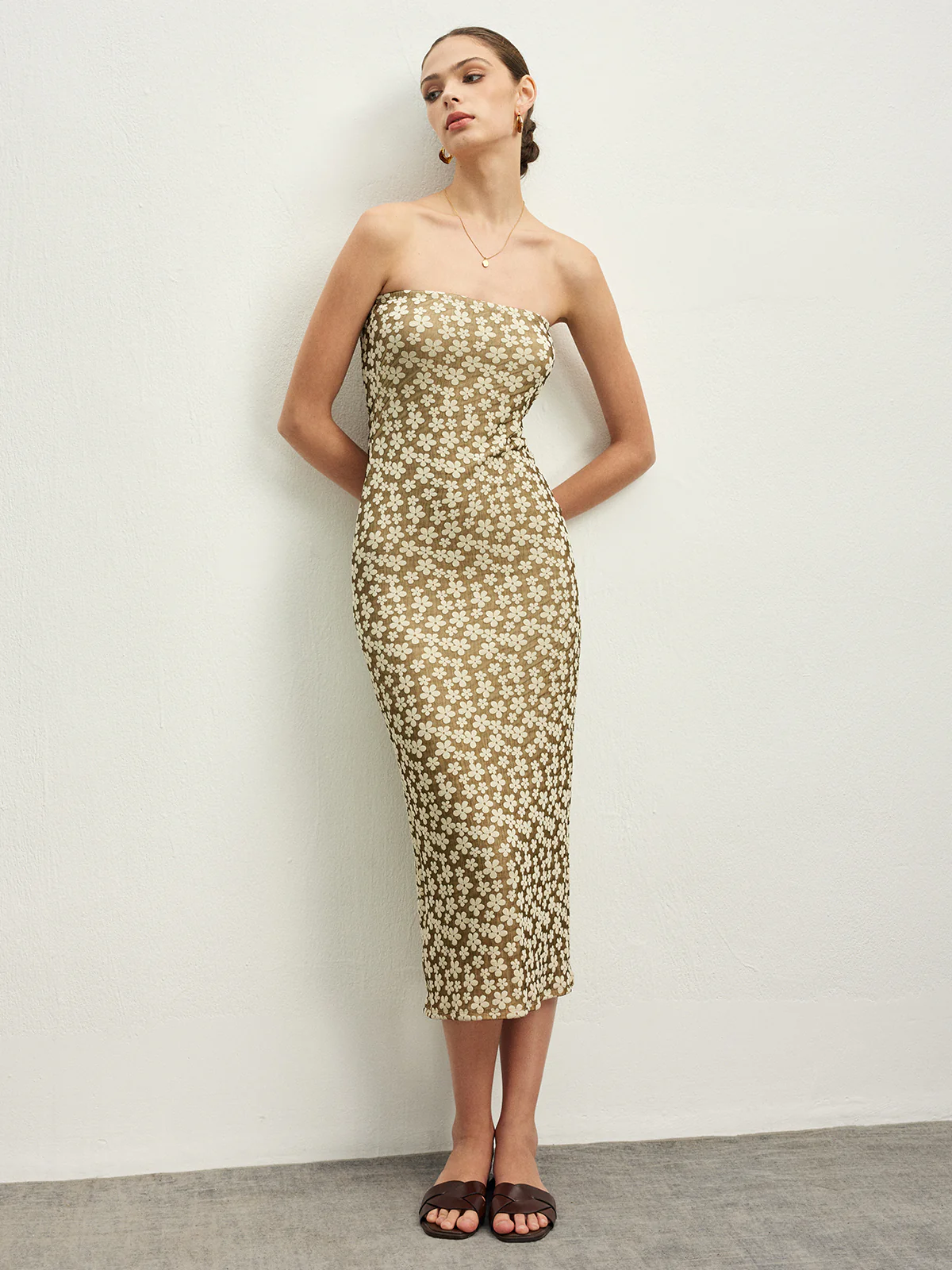 Mechanism Knitting Floral Tube Dress - Image 2