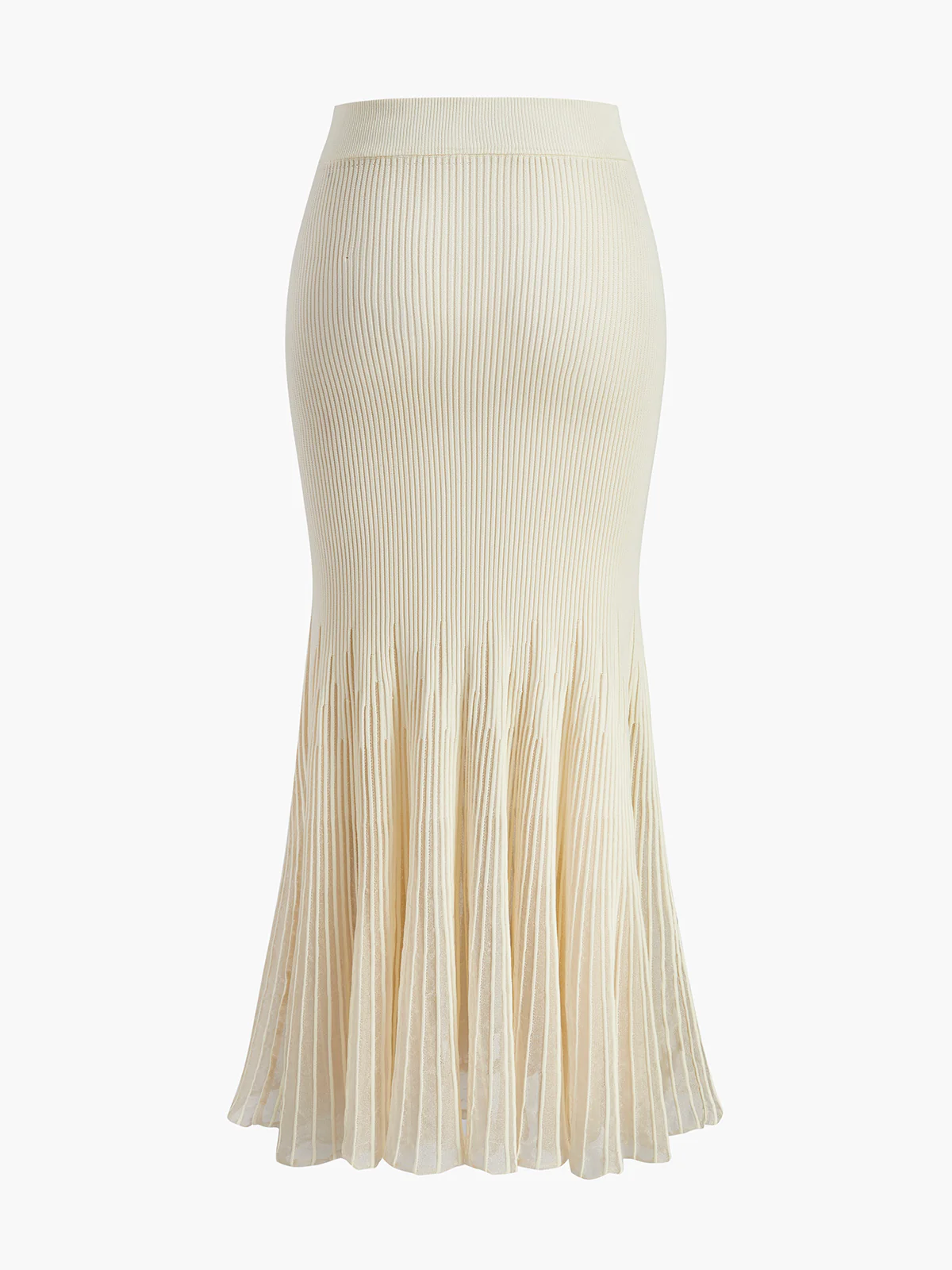 Mesh Panel Pleated Skirt - Image 11