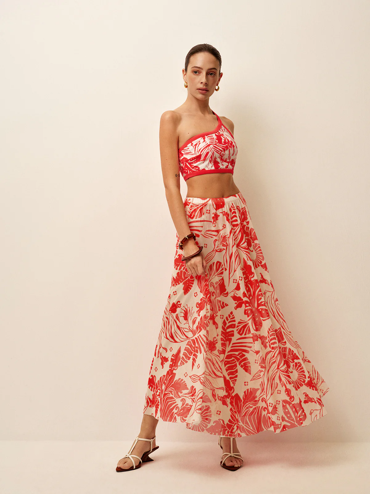 Mesh Printed Cover-Up Skirt - Image 2