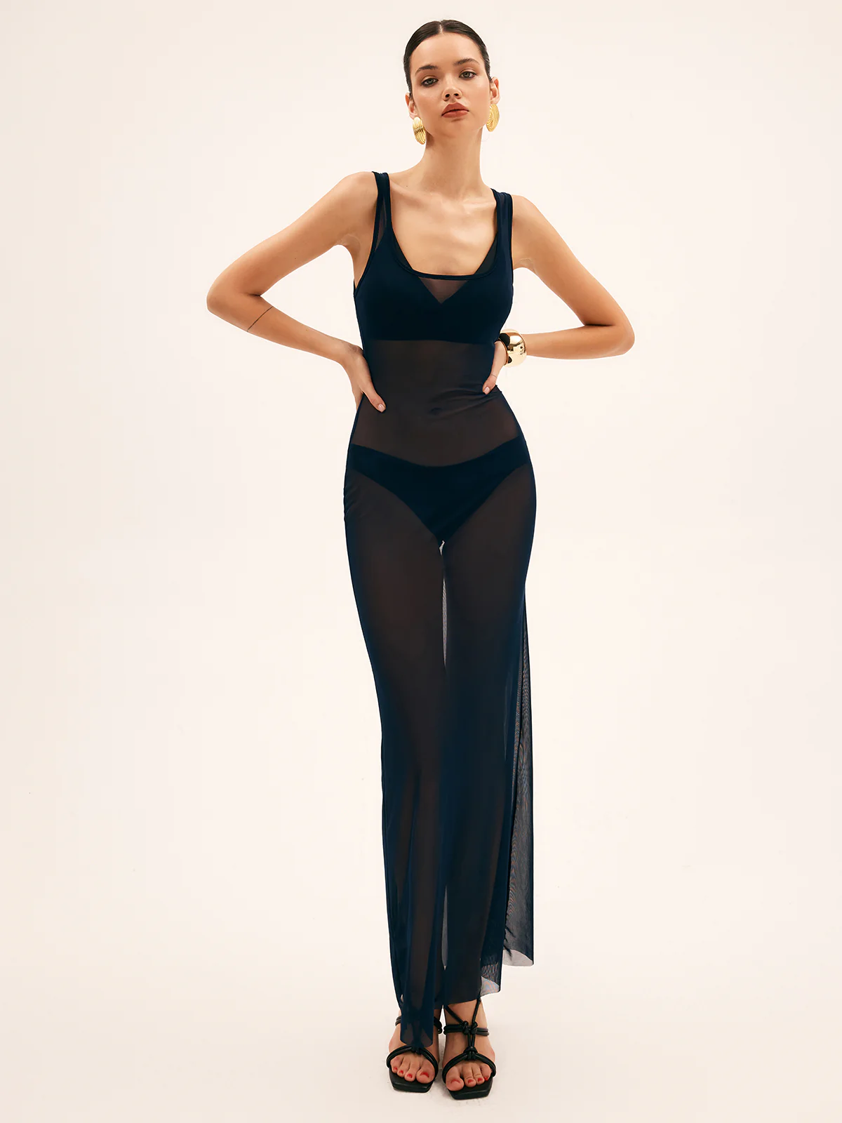 Mesh Sheer Cover Up - Image 3