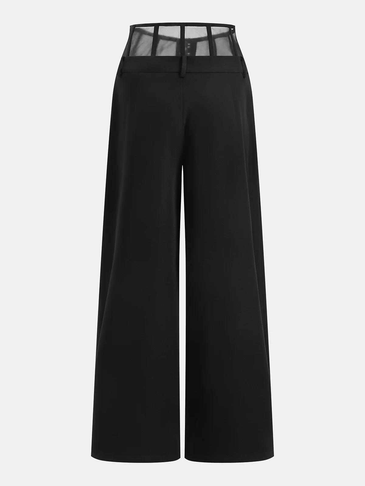 Mesh Waist Wide Leg Pants - Image 2