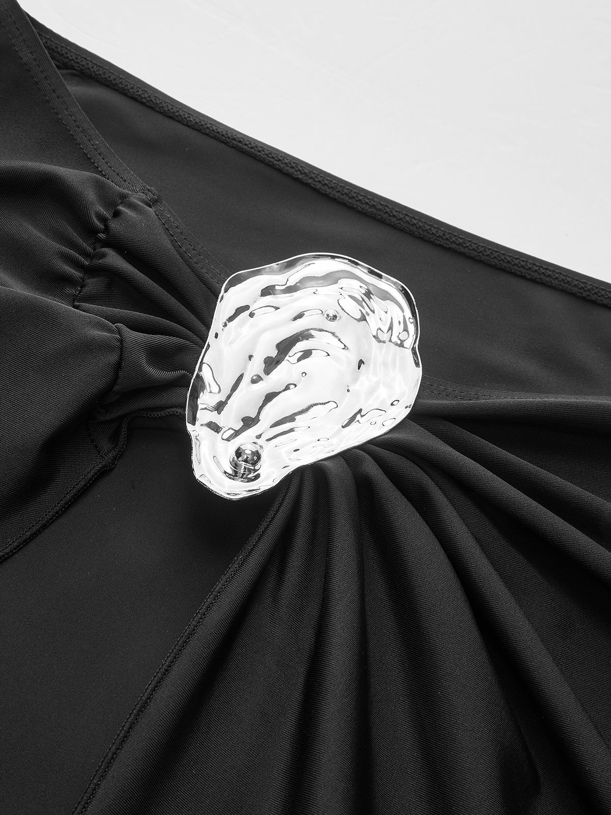 Metal Accent Twist Sarong Skirt - Image 7