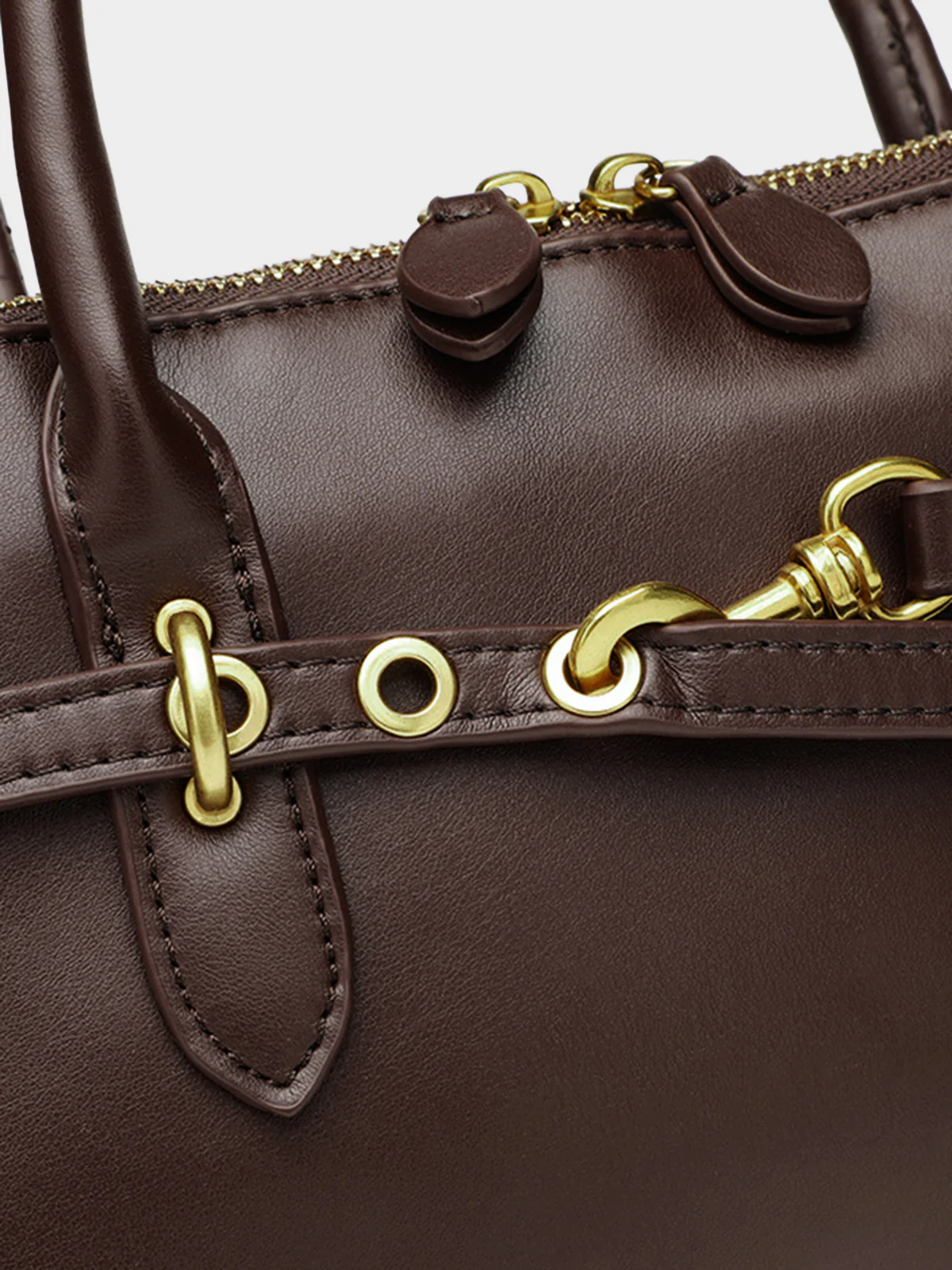 Metal Accent Vintage Shell Bag - Image 4