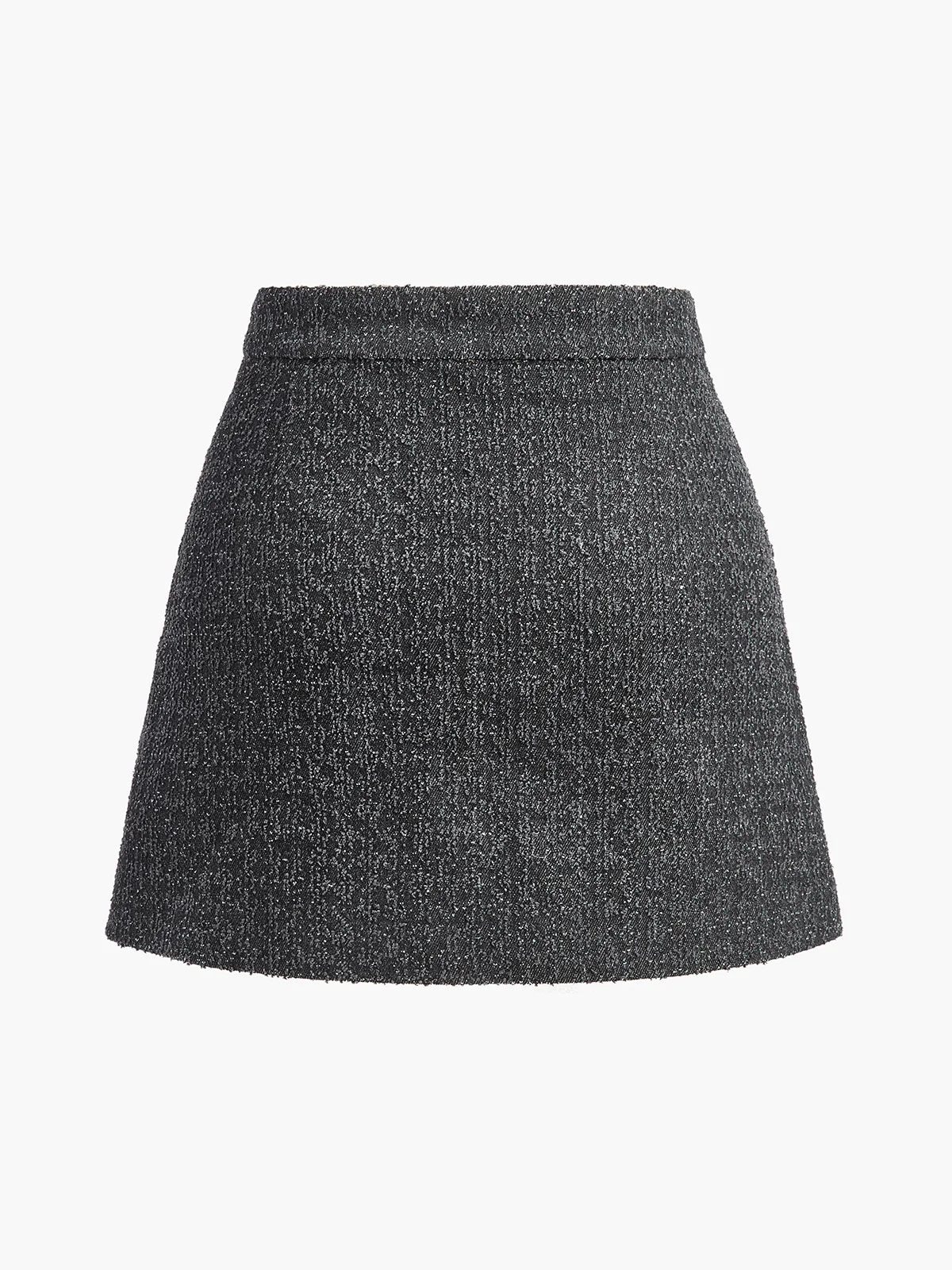 Metal Bow Denim Mini Skirt - Image 3