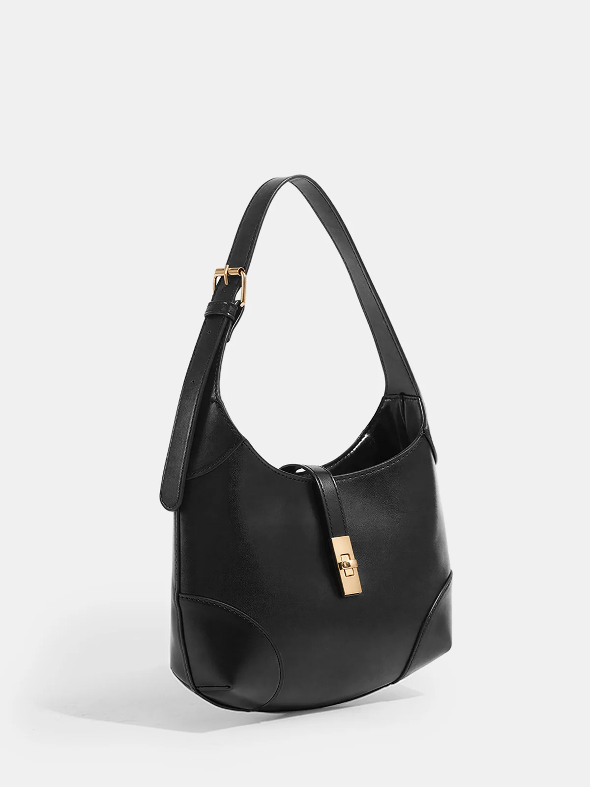 Metal Buckle Hobo Handbag - Image 2