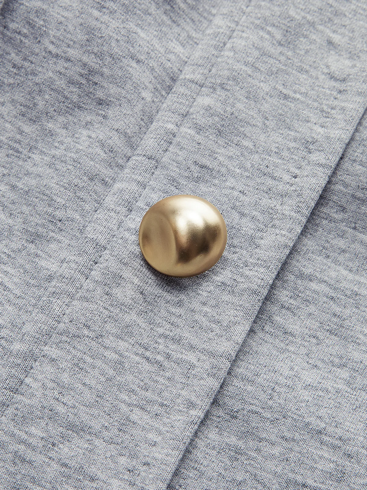 Metal Button Collared Jacket - Image 4