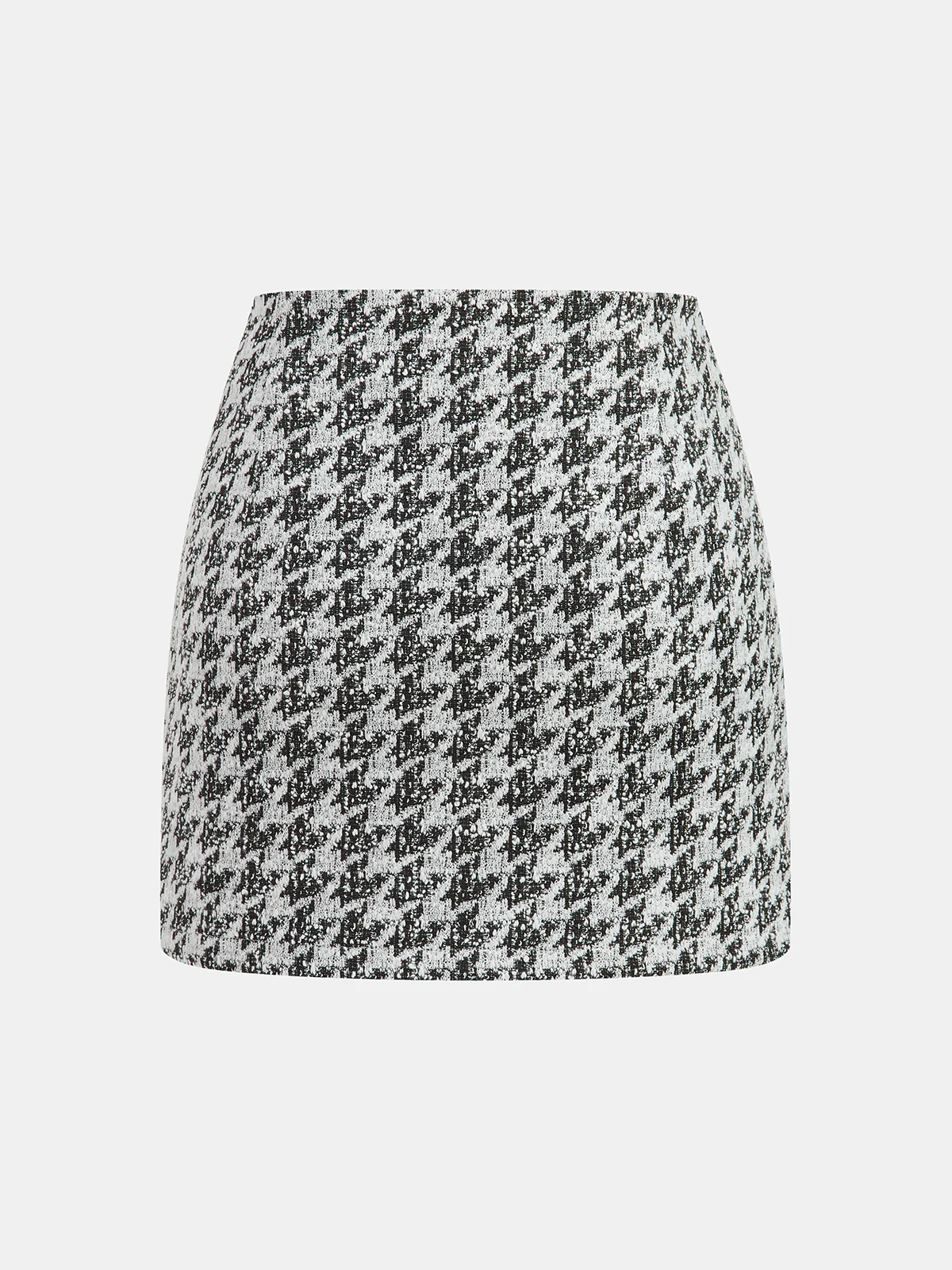 Metal Button Houndstooth Vest & Mini Skirt Set - Image 5