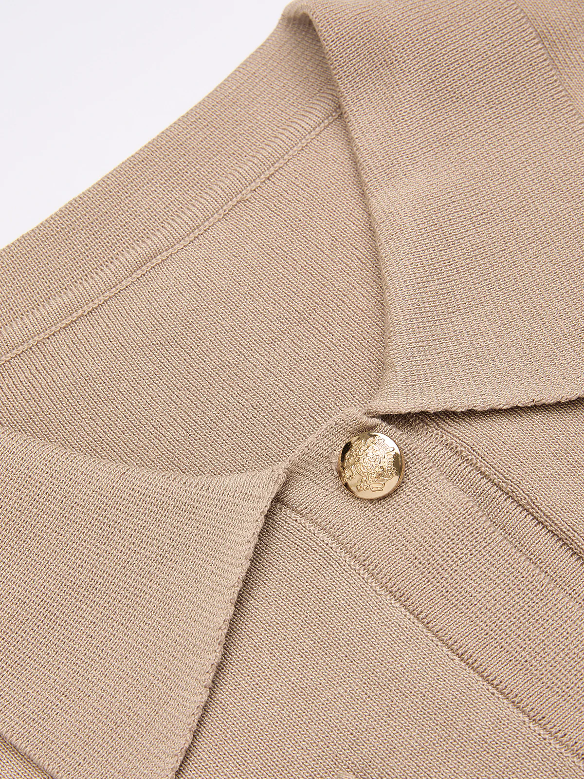 Metal Button Knit Cardigan & Midi Skirt Set - Image 6