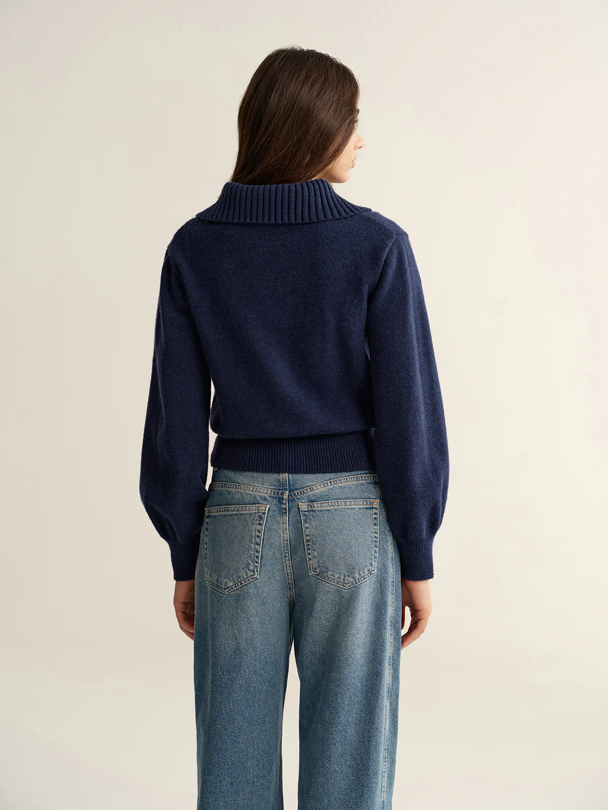 Metal Button Polo Sweater - Image 5