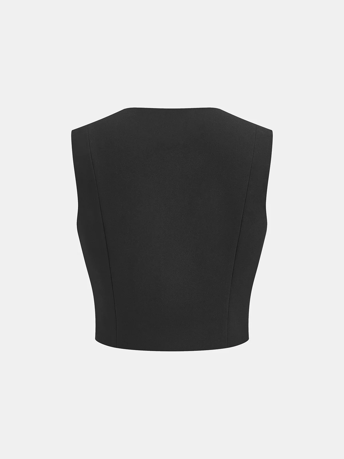 Metal Button Sleeveless Top & Pants Set - Image 3