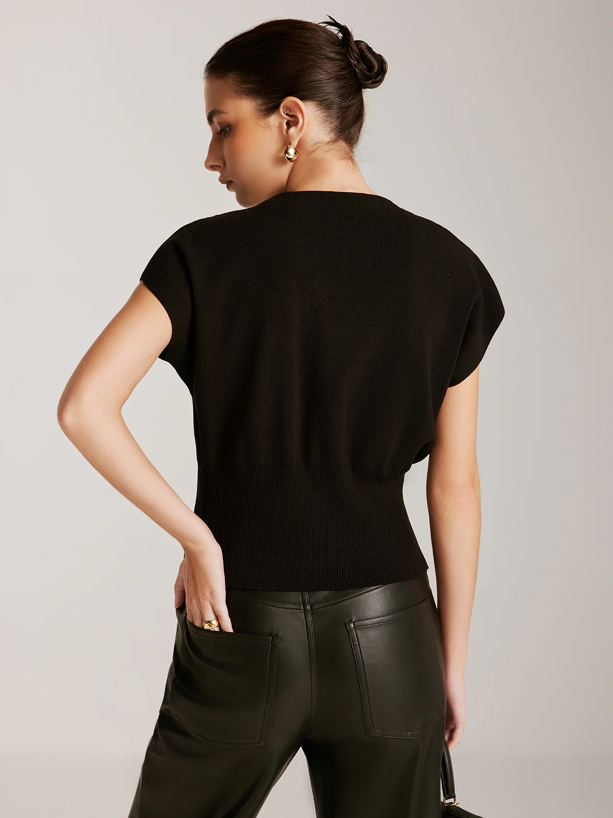 Metal Button Sweater Vest - Image 6