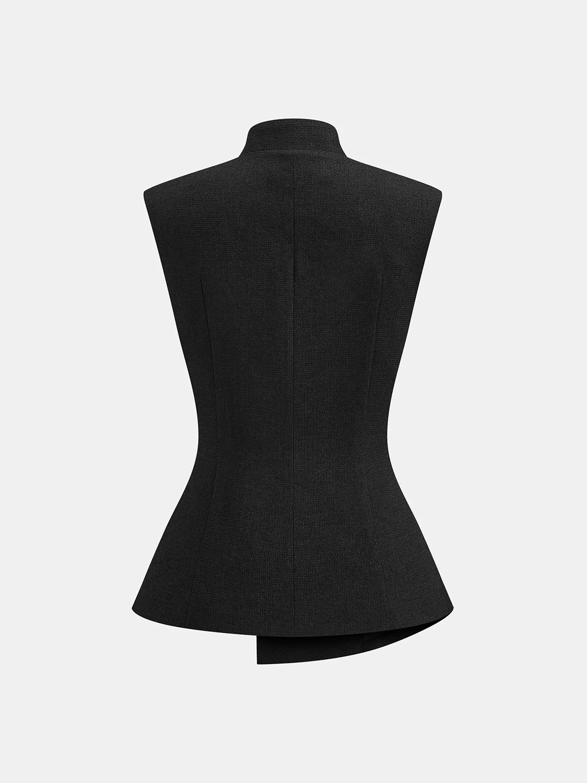 Metal-Button Tailored Vest - Image 2