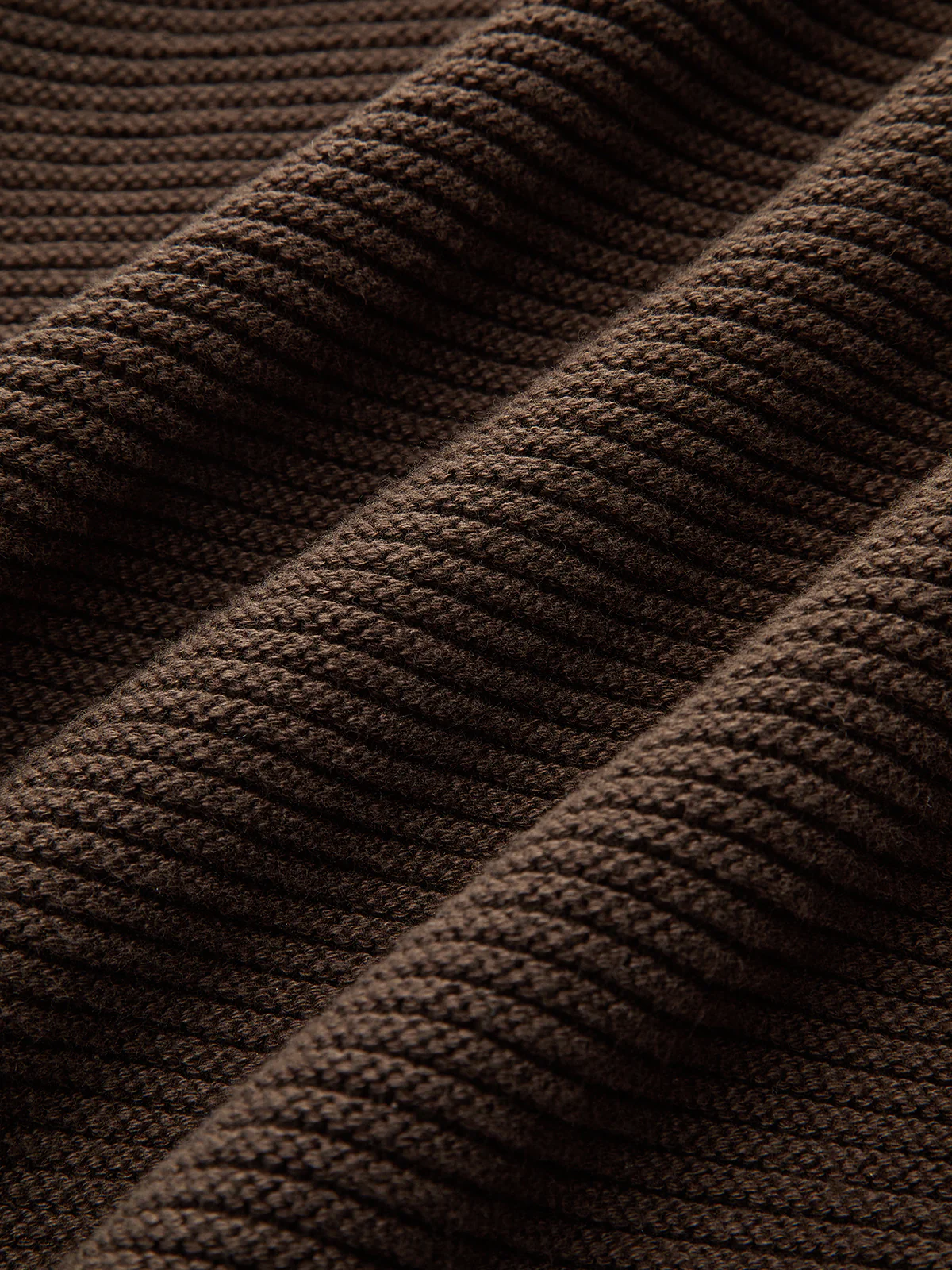 Metal Button V-neck Textured Cardigan - Image 4