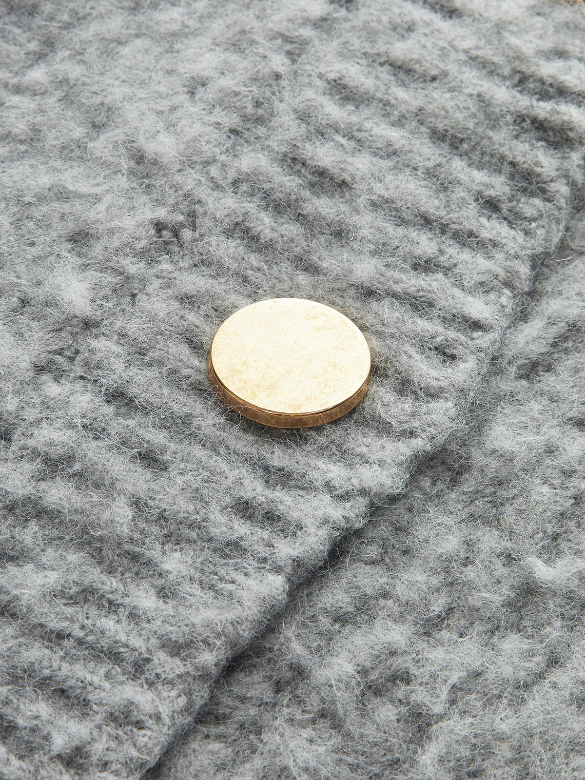 Metal Button Wool-Blend Sweater - Image 5