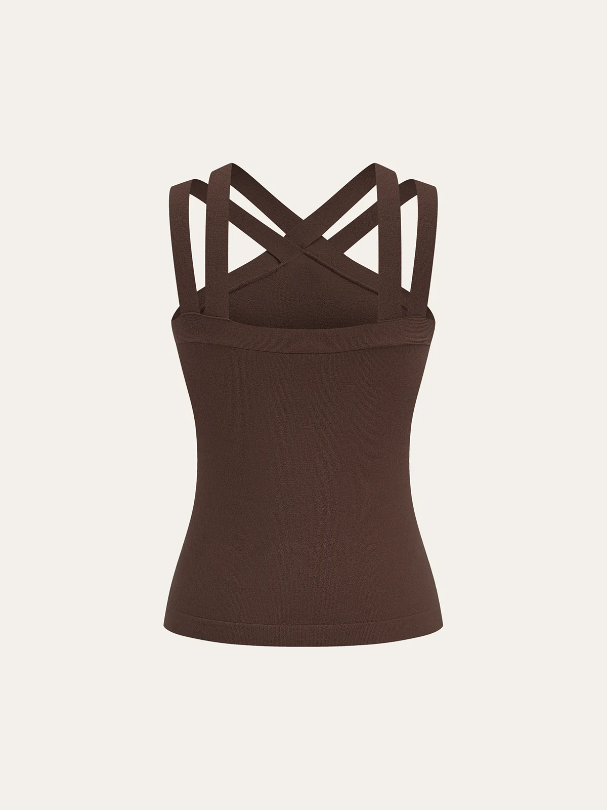 Metal Decor Cross-Strap Tank Top - Image 5