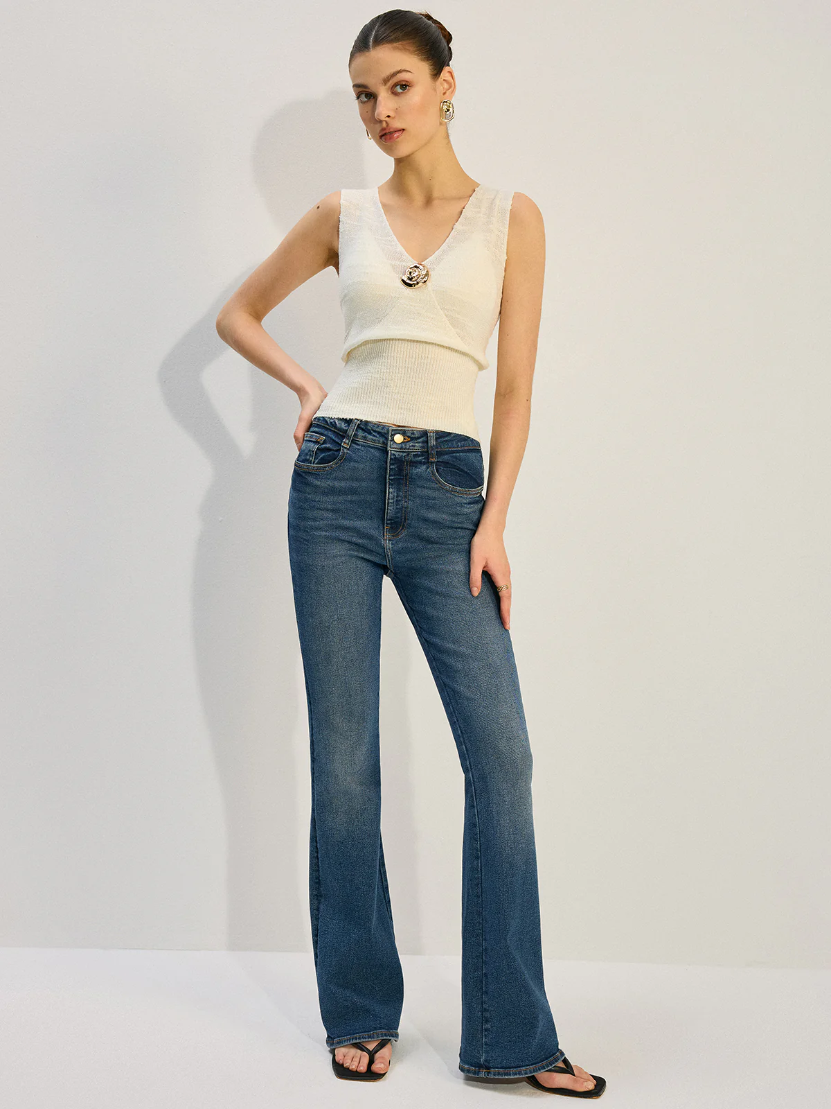 Metal Decor Knit Tank Top - Image 4