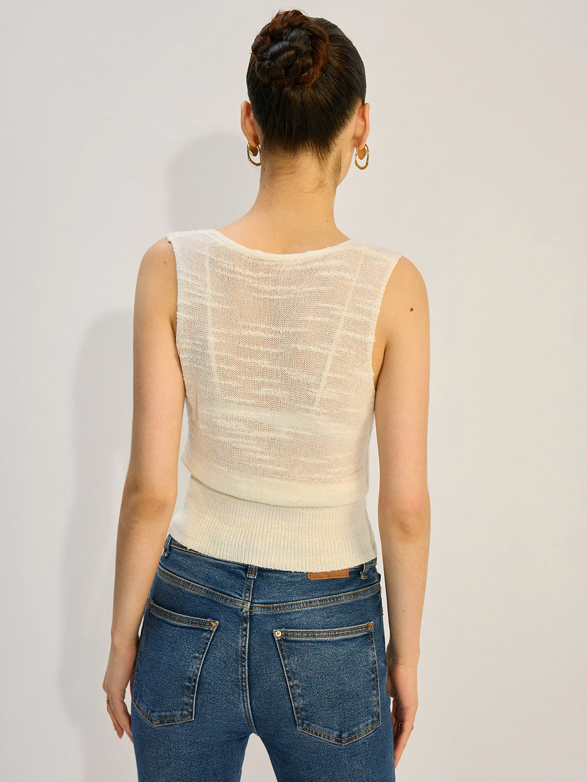Metal Decor Knit Tank Top - Image 6