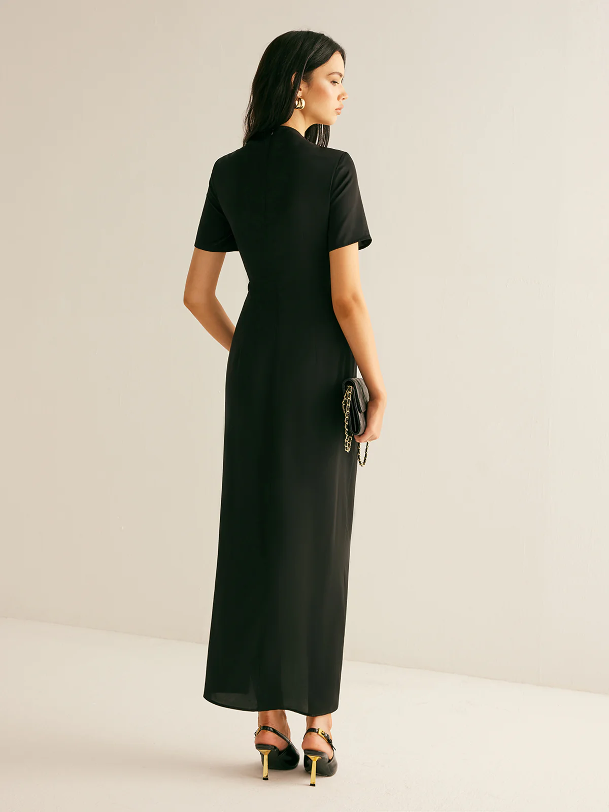 Metal-Decor Side-Split Dress - Image 7