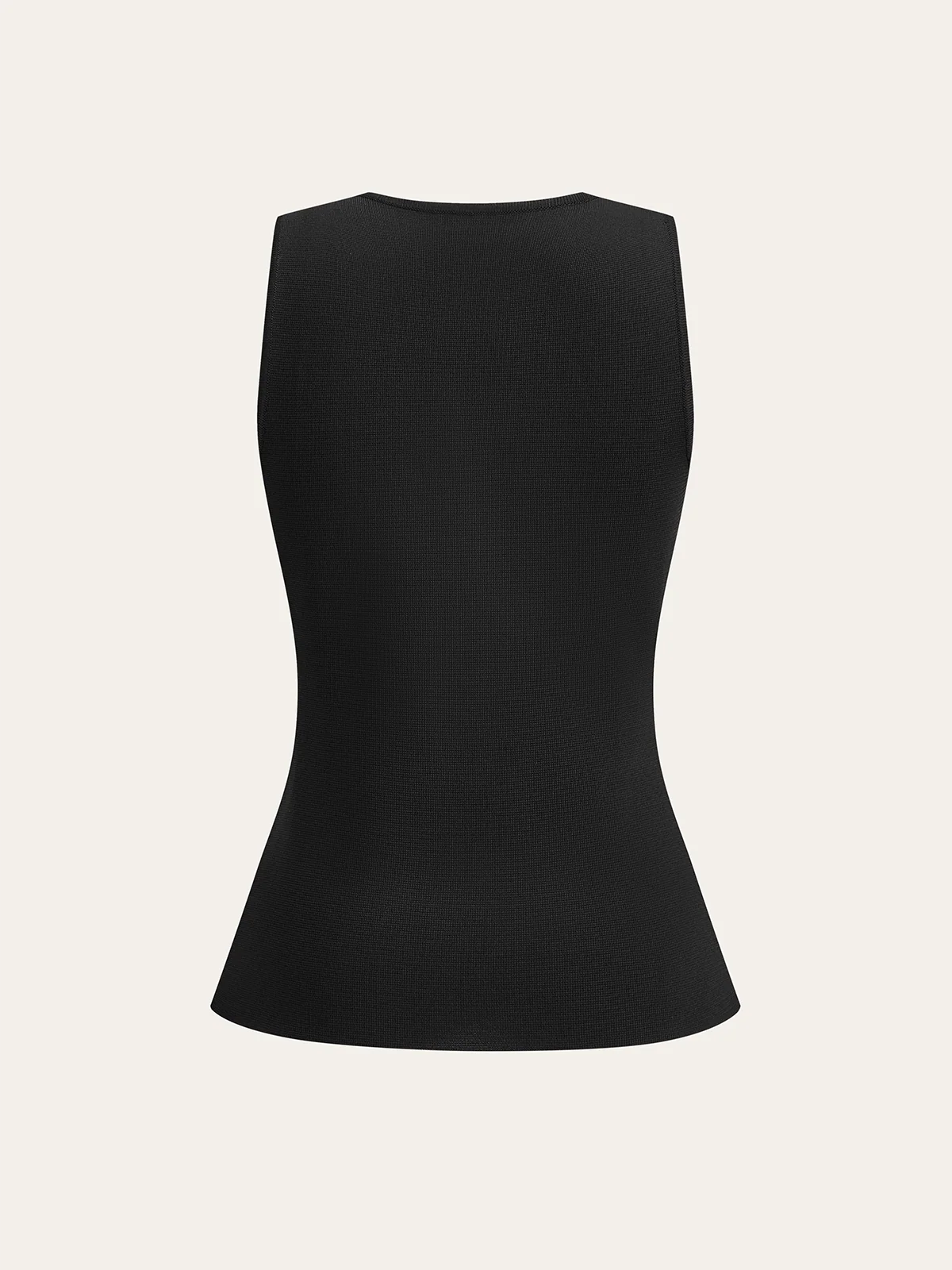Metal Decor Sleeveless V-Neck Vest - Image 7