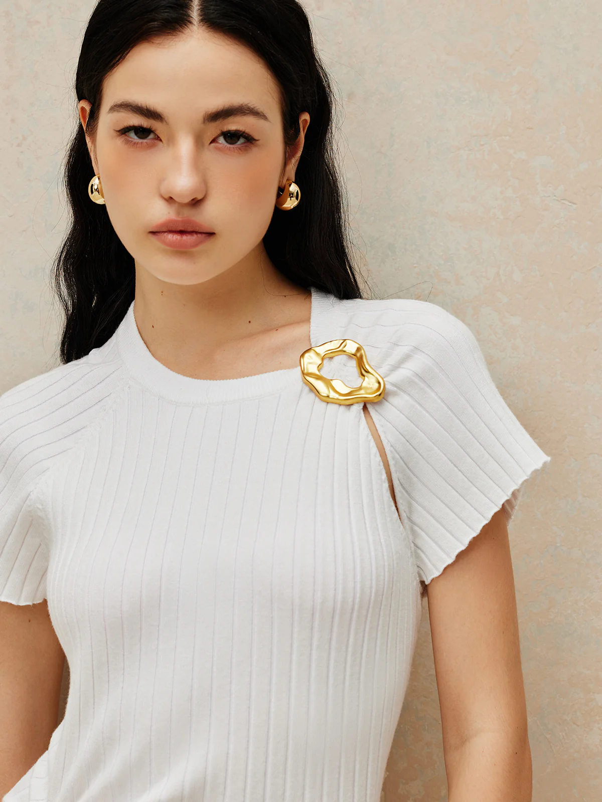 Metal Decoration Sweater Dress - Image 4